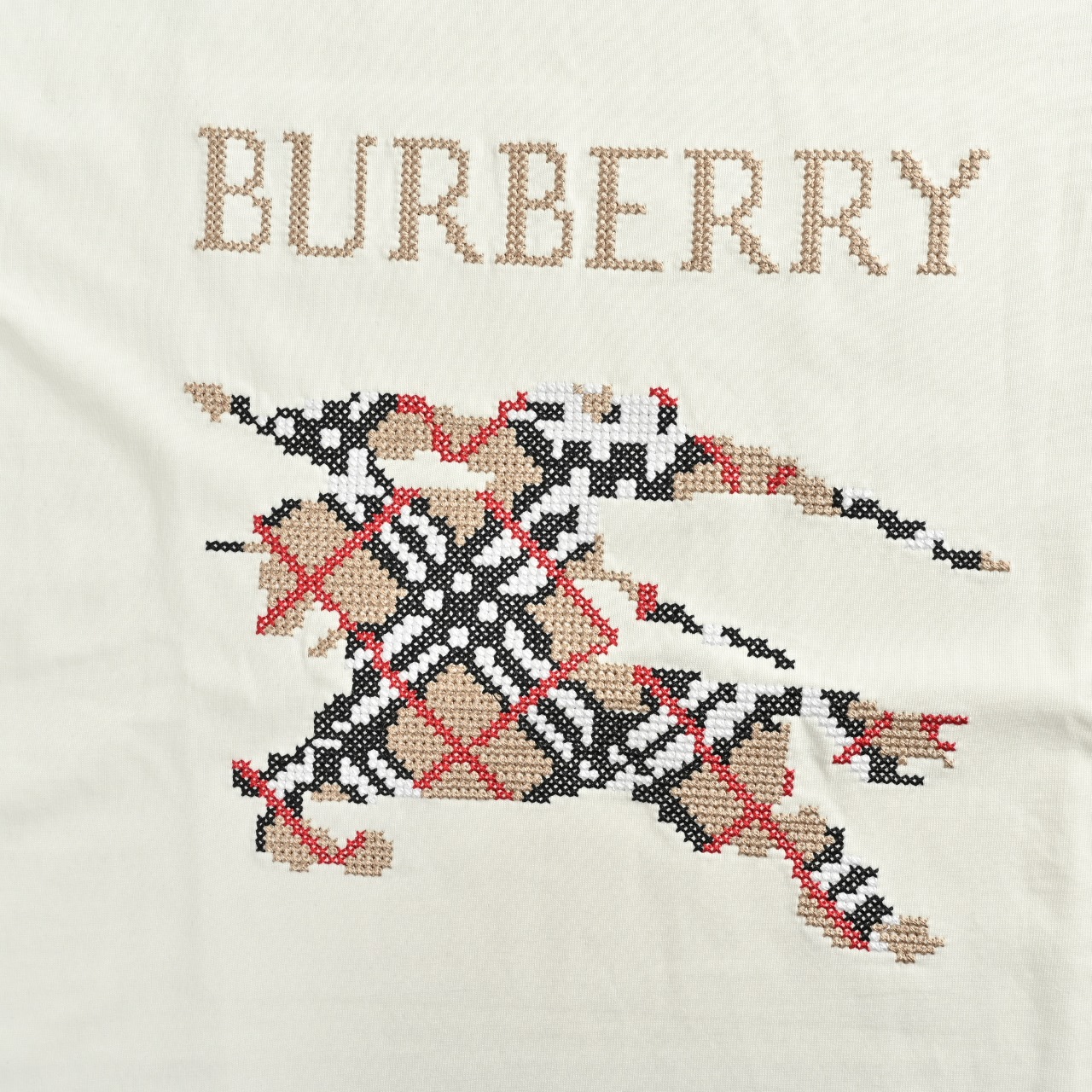 BURBERRY巴宝莉BBR 25ss 战马十字绣短袖