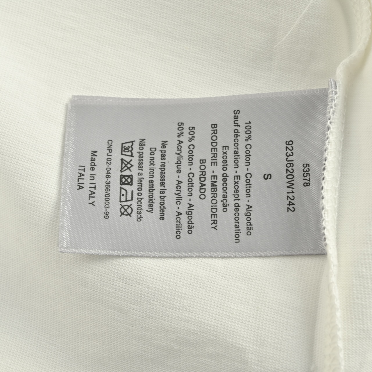 Dior/迪奥 手绘火焰 短袖T恤