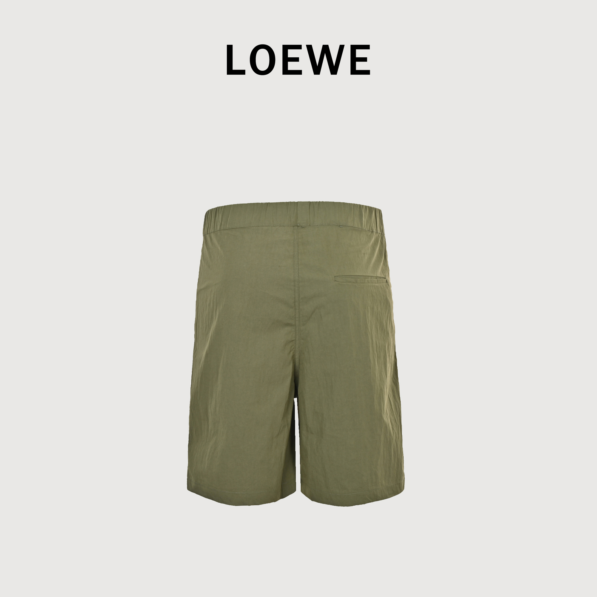 LOEWE 罗意威 纹路棉质府绸 Paula’s 镂空刺绣短裤