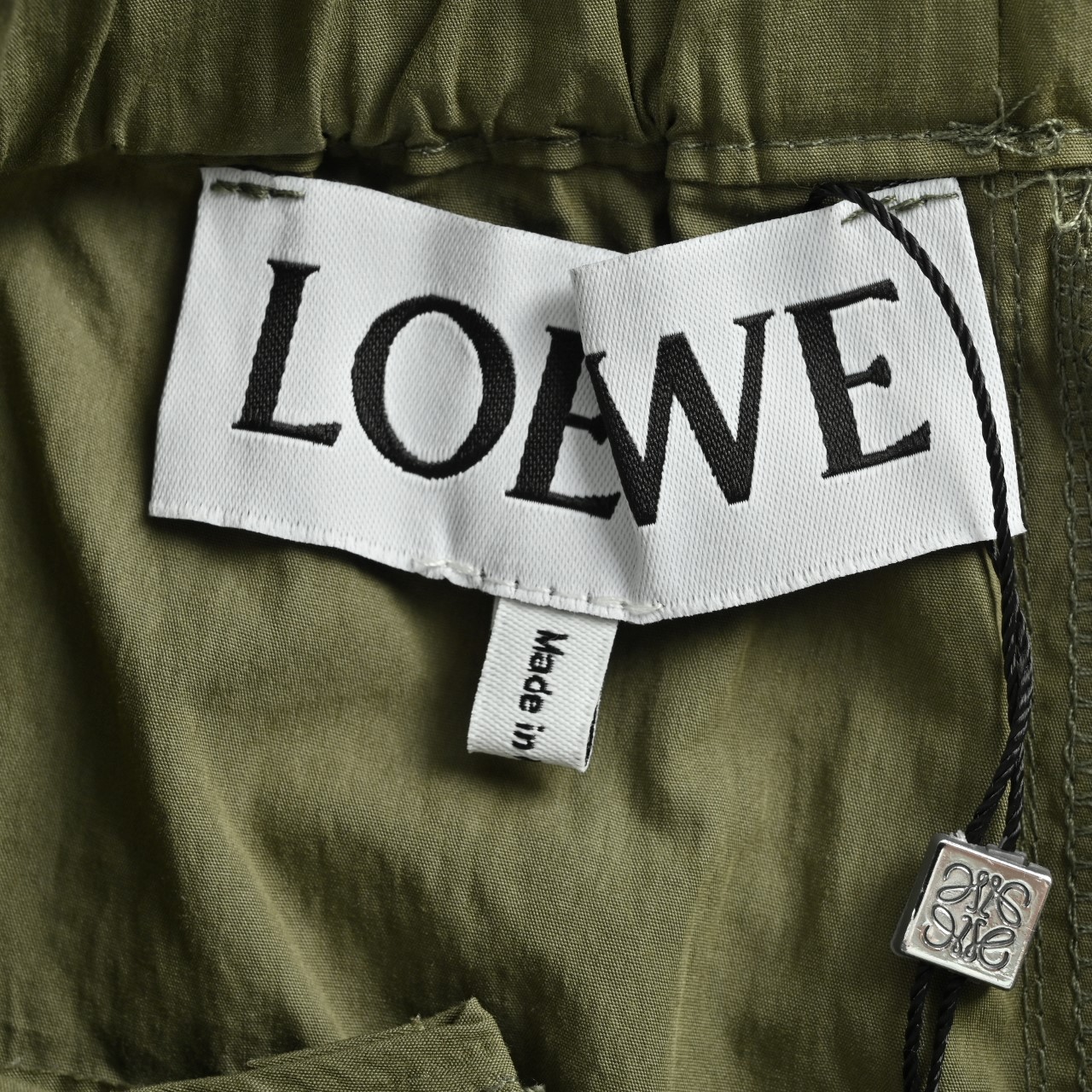 LOEWE 罗意威 纹路棉质府绸 Paula’s 镂空刺绣短裤
