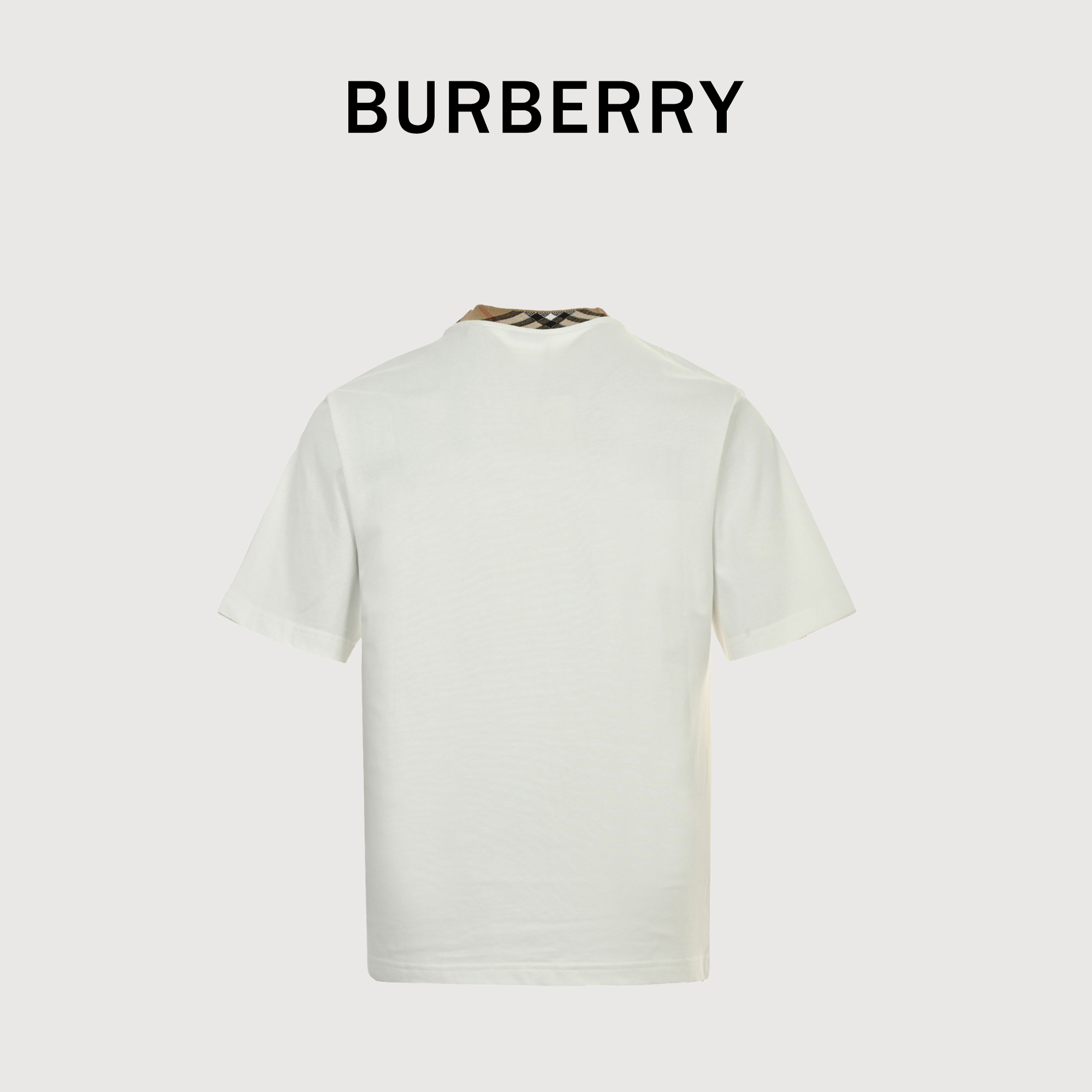BURBERRY 巴宝莉 BBR 战马格纹纯棉短袖T恤