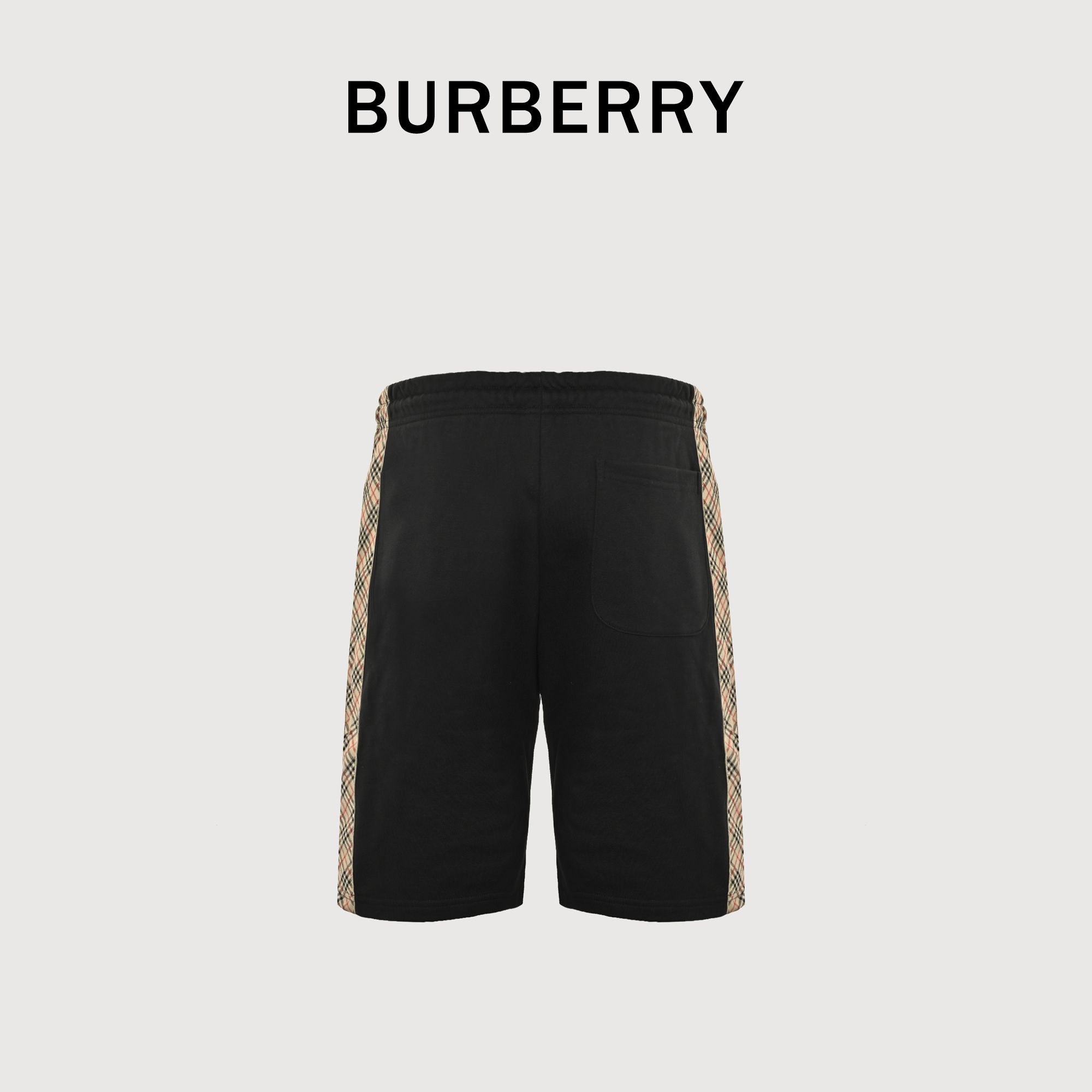 Burberry/巴宝莉 侧边格纹织带短裤
