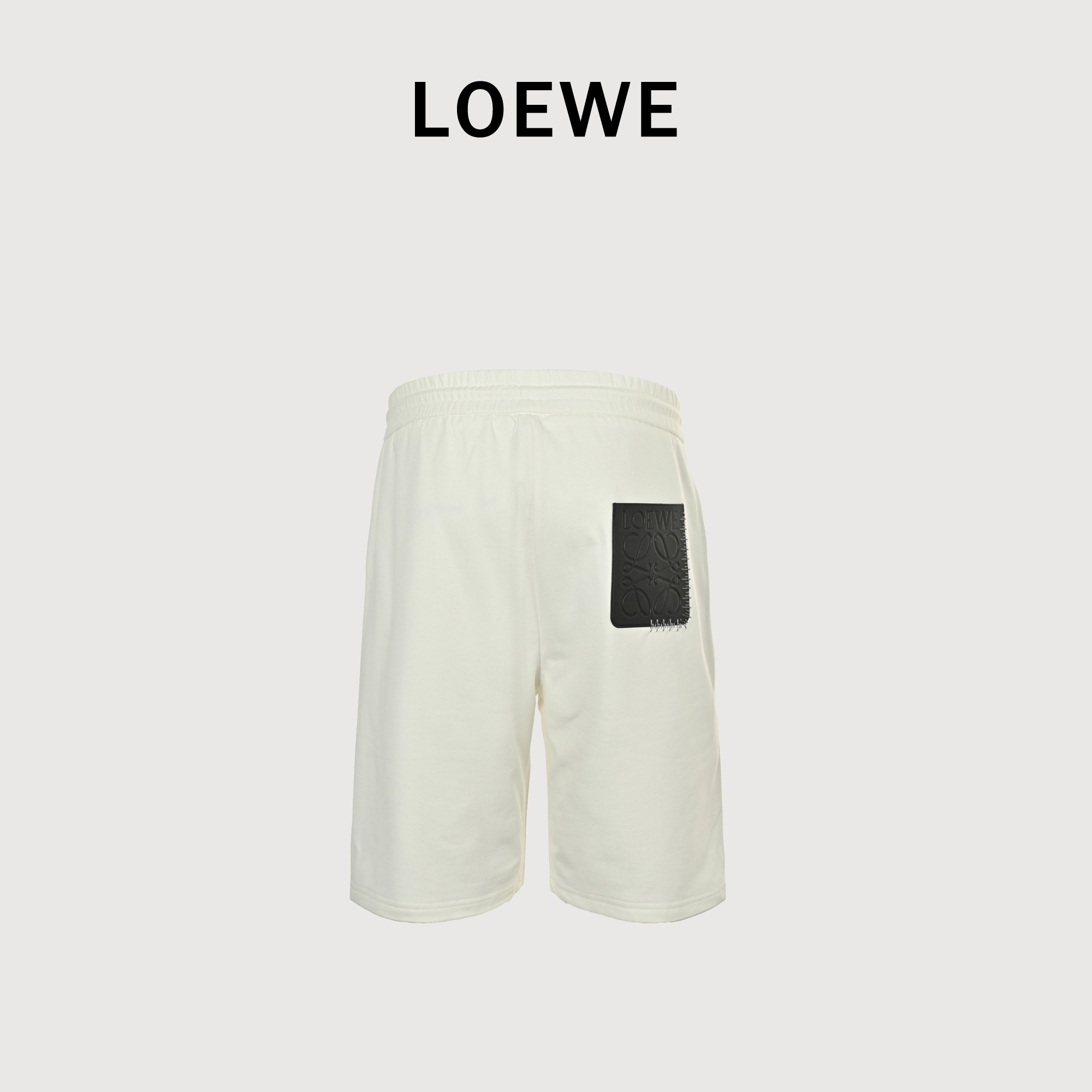 LOEWE 罗意威 人字曲线刺绣 短裤
