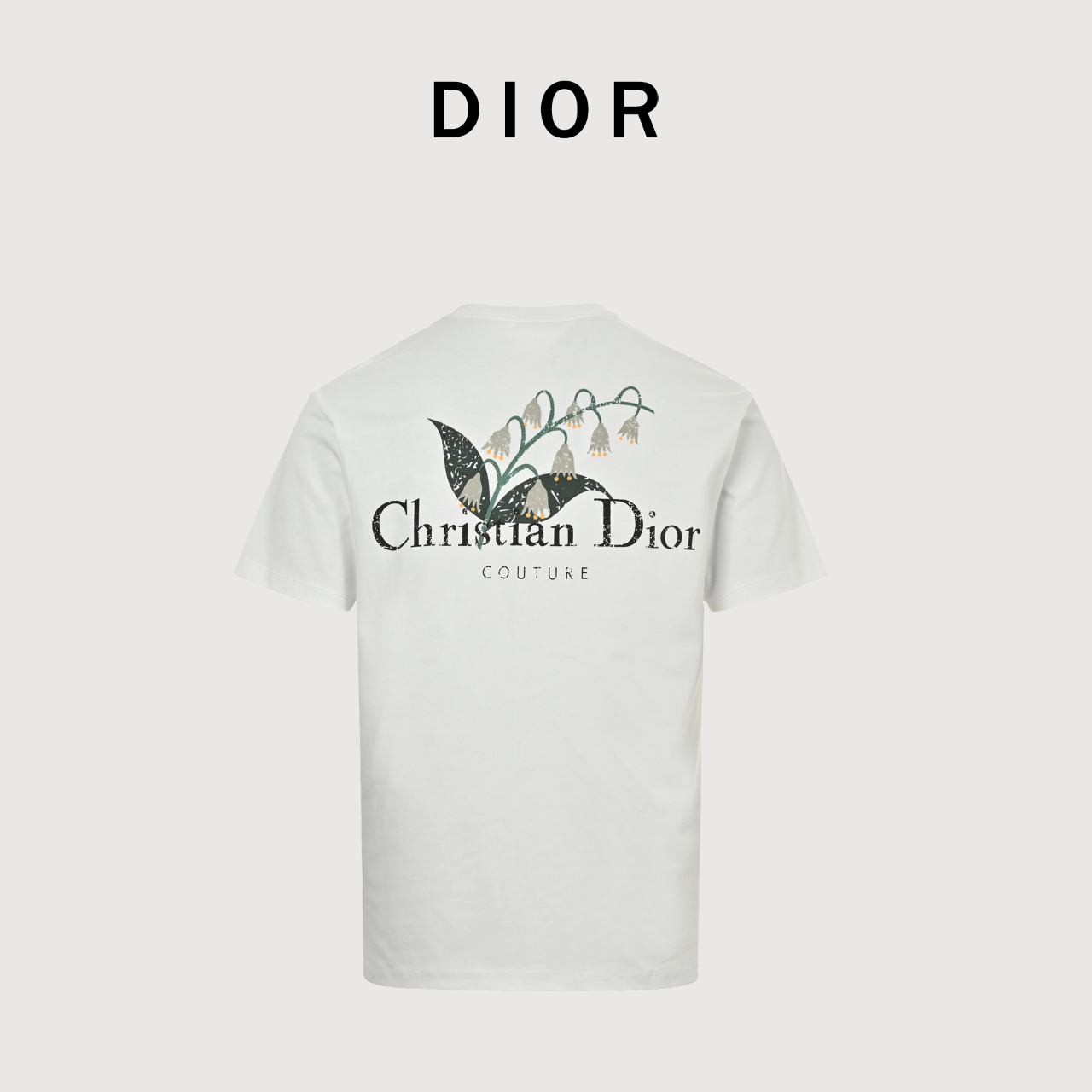 Dior/迪奥 25ss 铃兰花标语印花短袖T恤