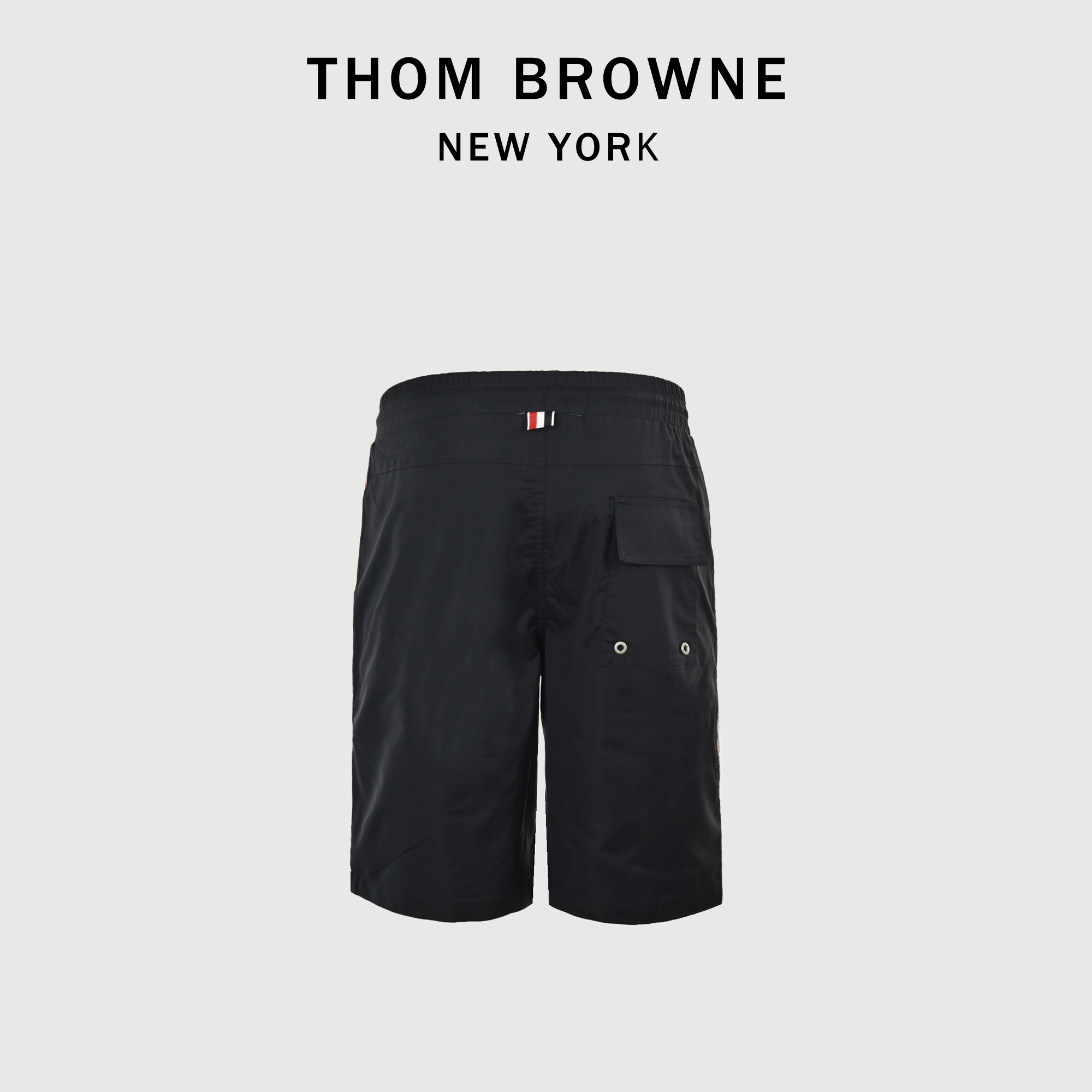 Thom Browne/汤姆布朗 25ss 条纹织带沙滩短裤
