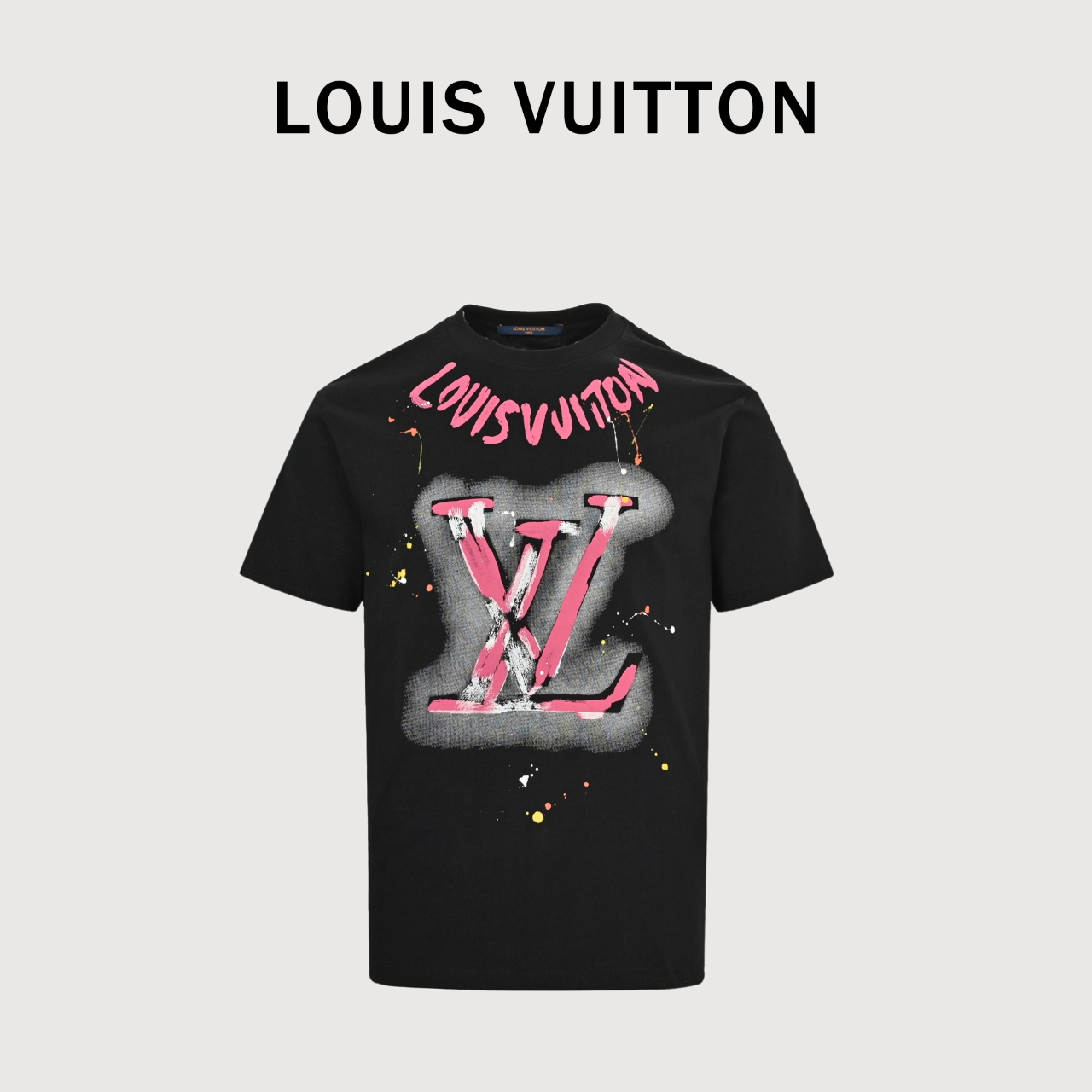 LouisVuitton/路易威登 25ss 涂鸦logo印花短袖T恤