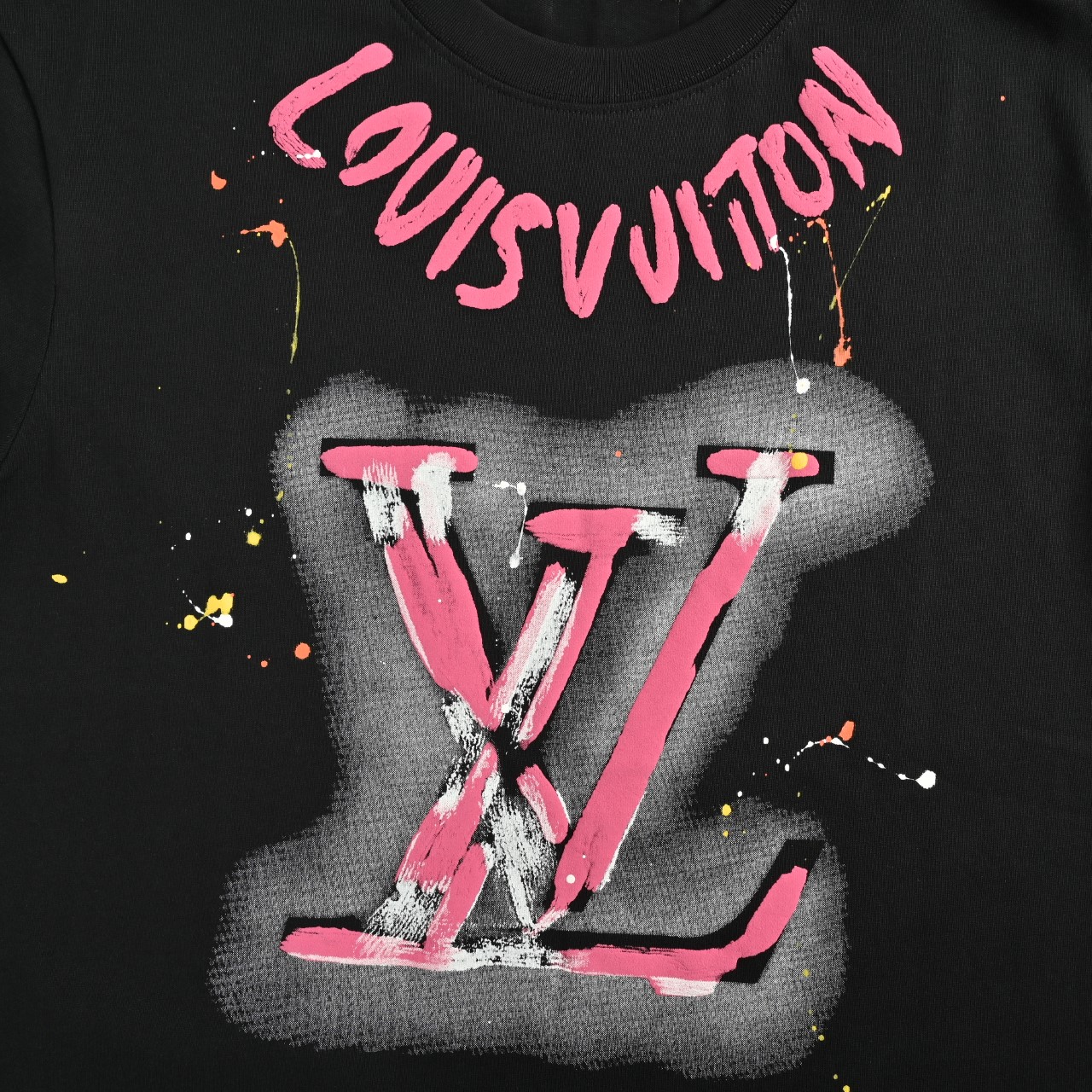 LouisVuitton/路易威登 25ss 涂鸦logo印花短袖T恤