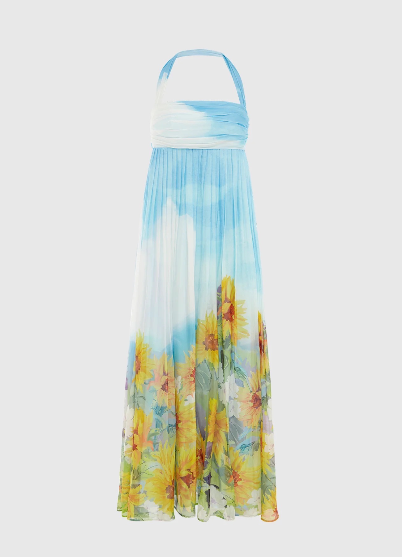 Zimmerman This halter - neck long dress is like a vivid summer picture