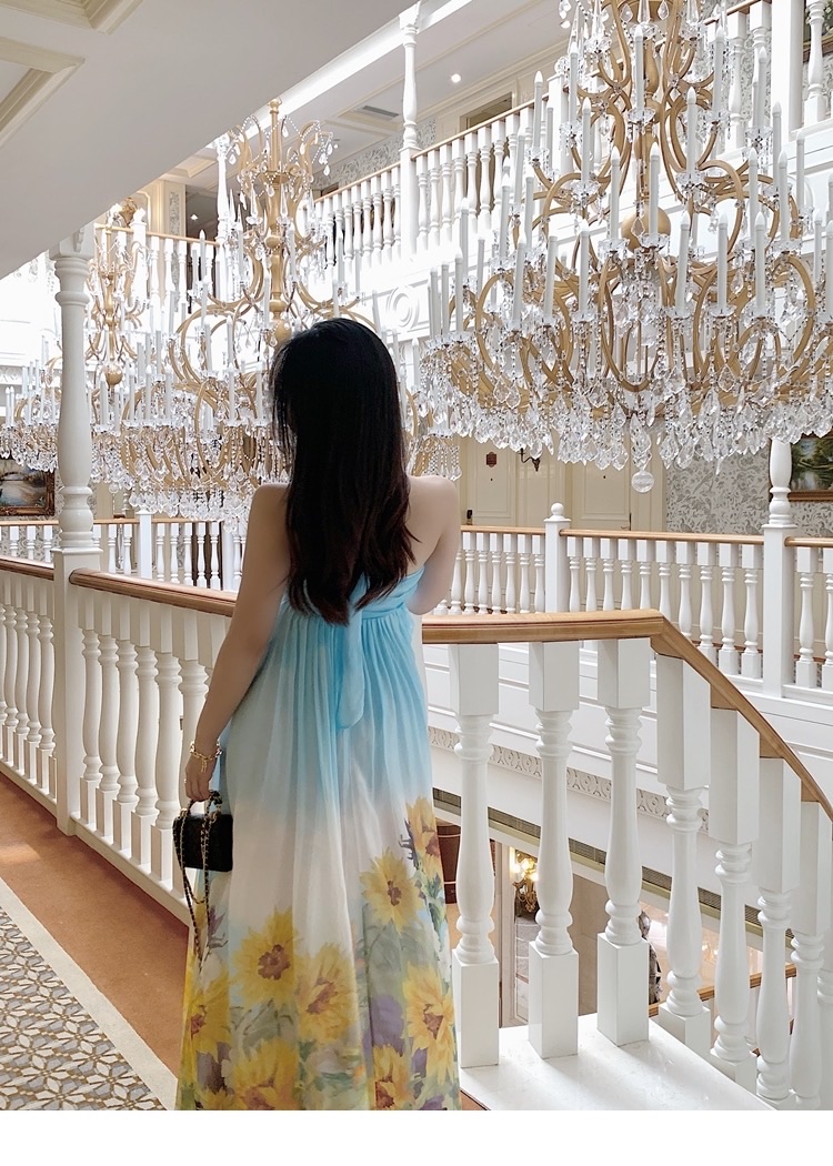 Zimmerman The gradient blue tulle dress blends the clarity of the sky and the...