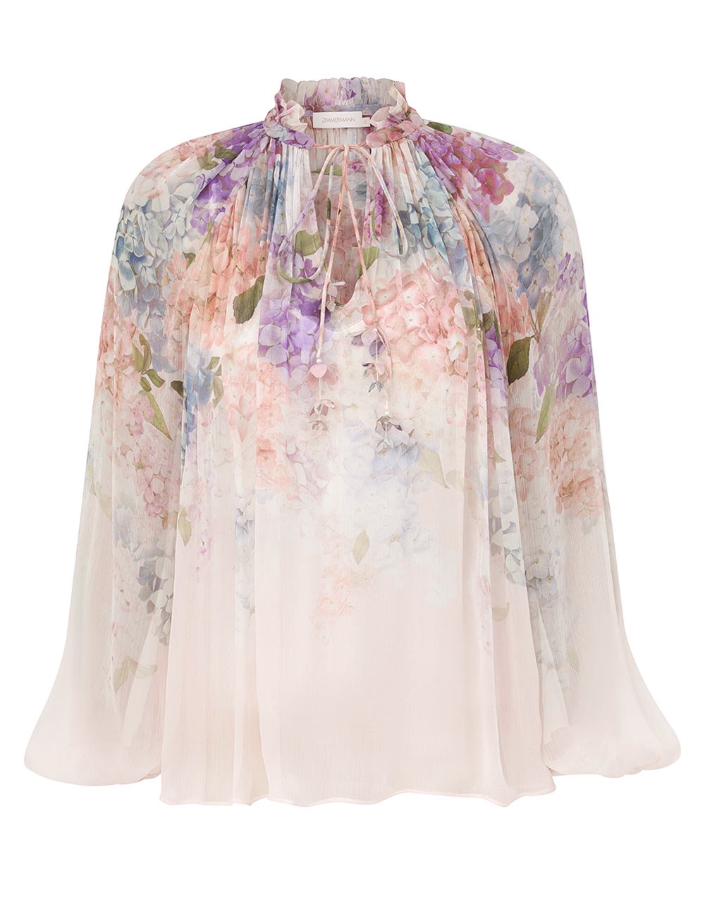 Zimmerman The Dawning Billow Blouse in Multi Hydrangea from our Spring