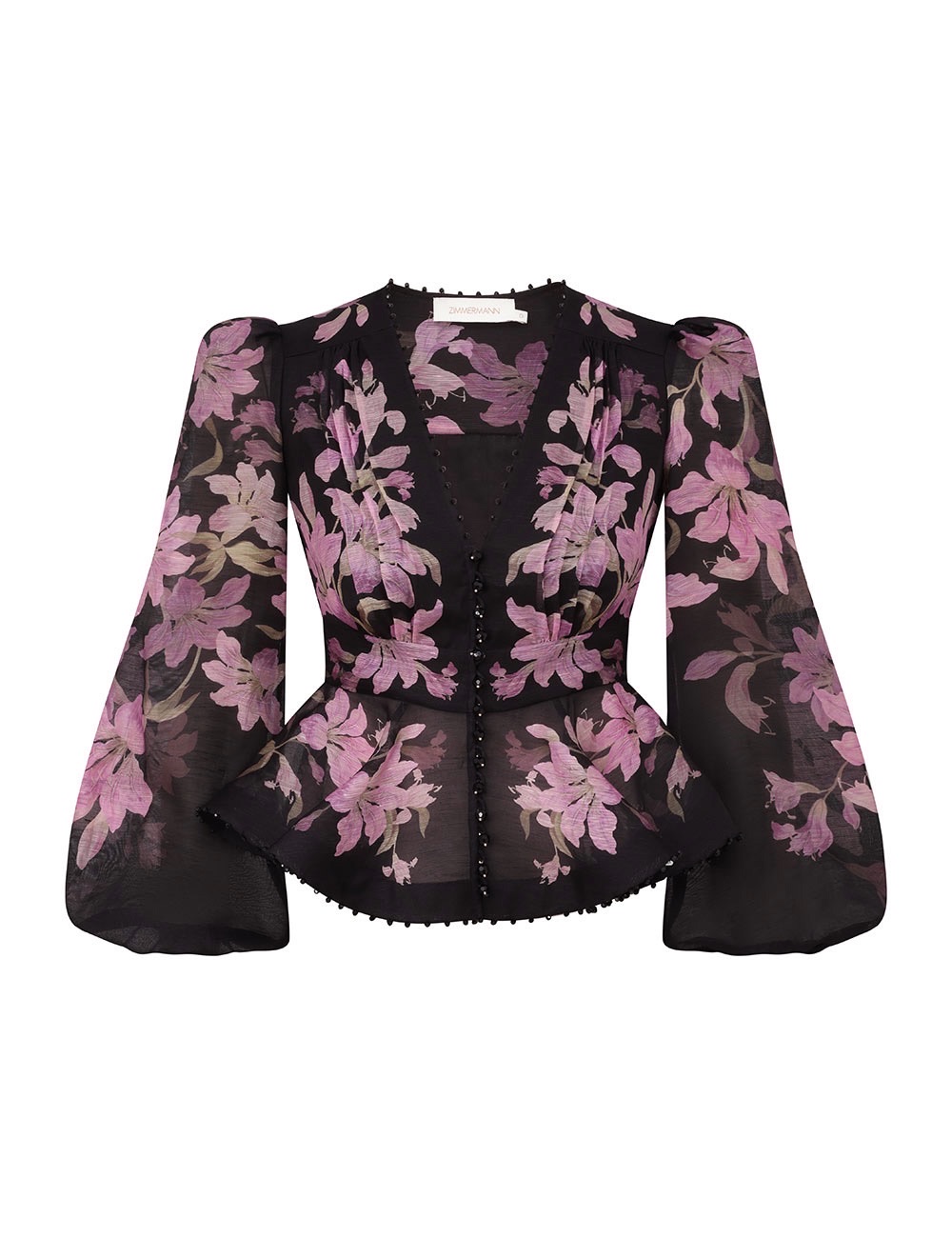 Zimmerman This top takes romantic flowers as its theme