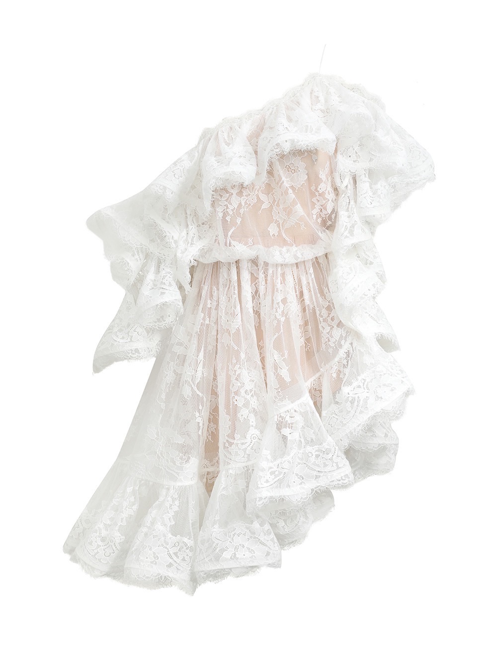 Zimmerman The Dawning Lace Mini Dress in Ivory from our Spring