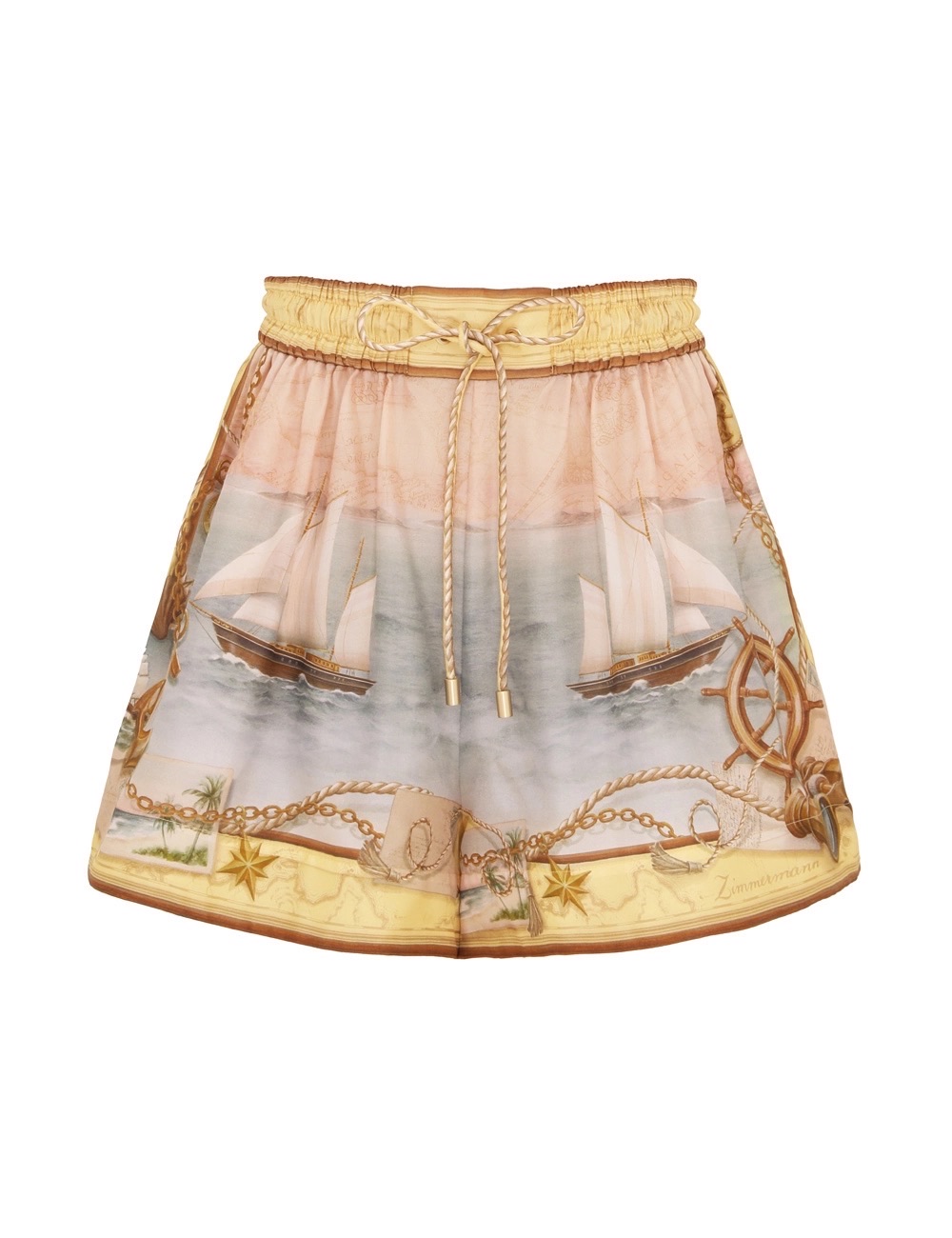 Zimmerman The Scarborough Relaxed Short in Yellow Nautical Map from our Summe...