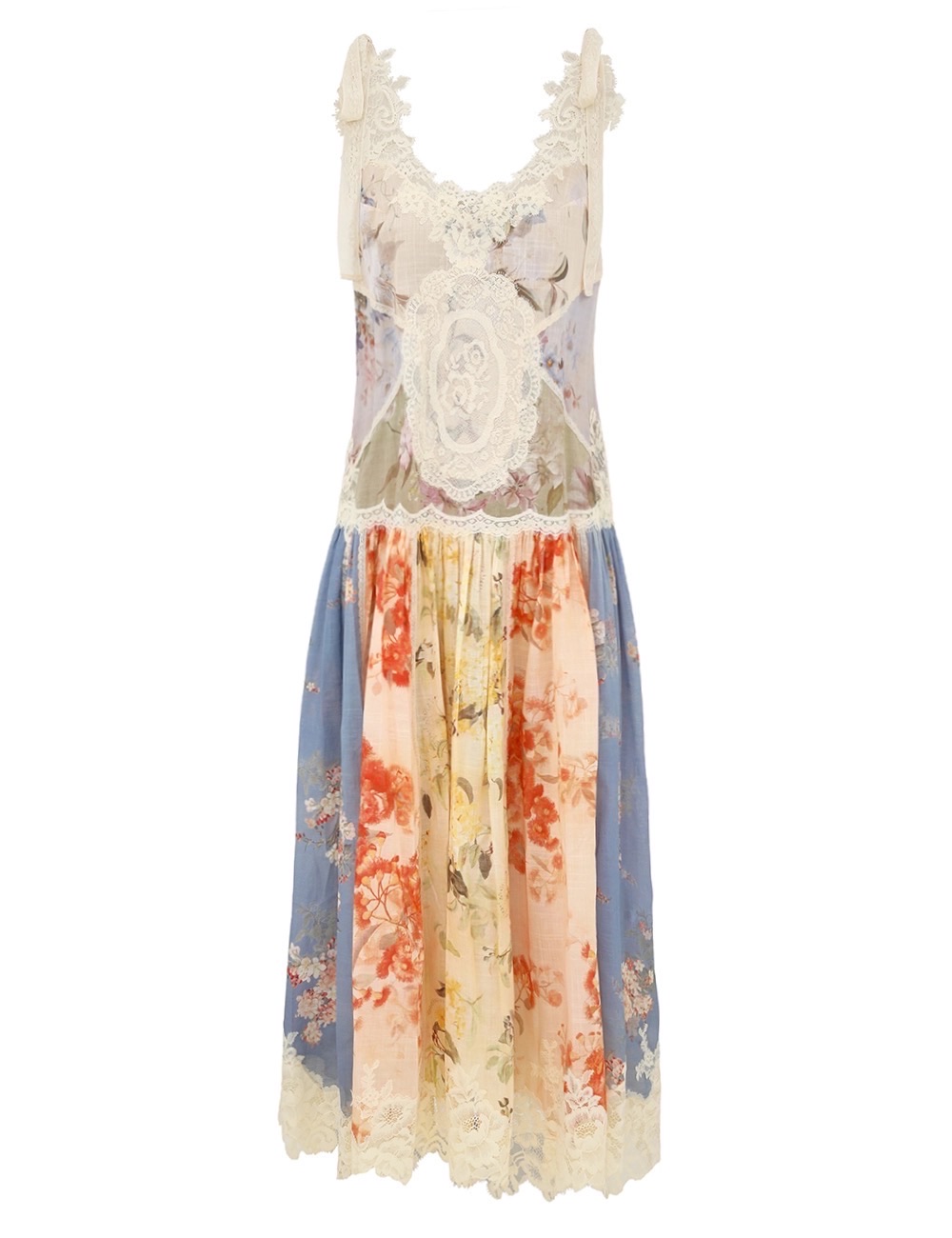 Zimmerman The Cascadian Lace Midi Dress in Spliced from our Summer Swim