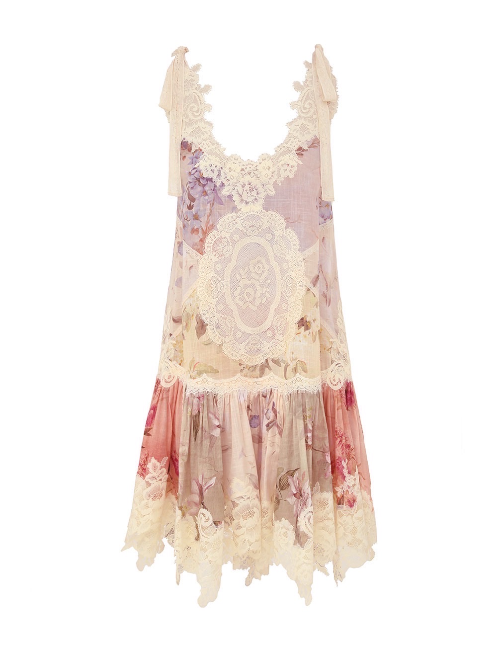 Zimmerman The Cascadian Lace Mini Dress in Spliced from our Summer Swim