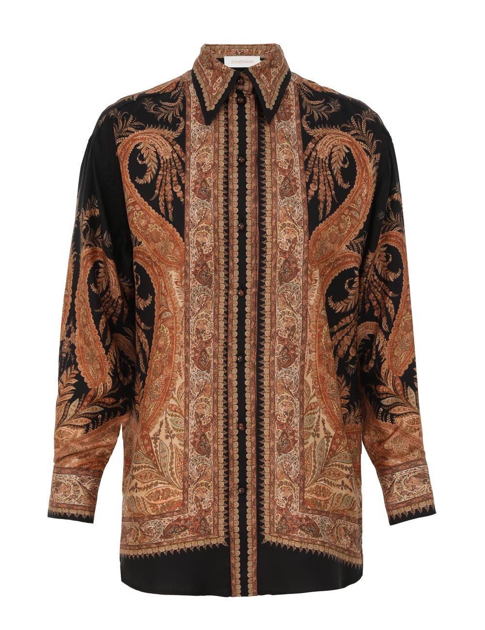 Zimmerman The Hypnotic Relaxed Shirt in Black Paisley from our Fall