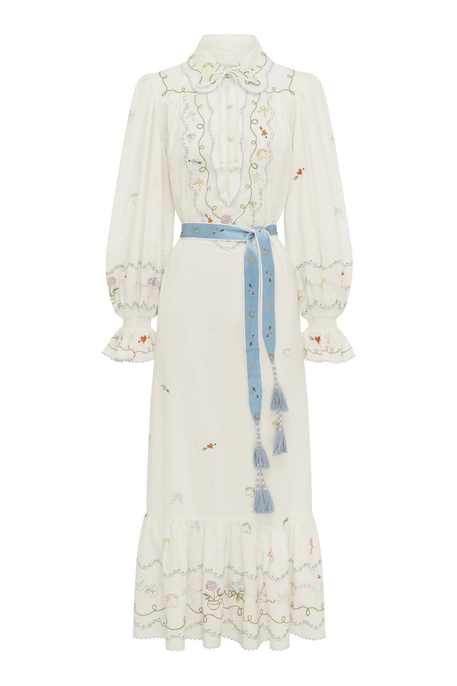 Zimmerman This long dress is a delicate fusion of retro elegance and natural...