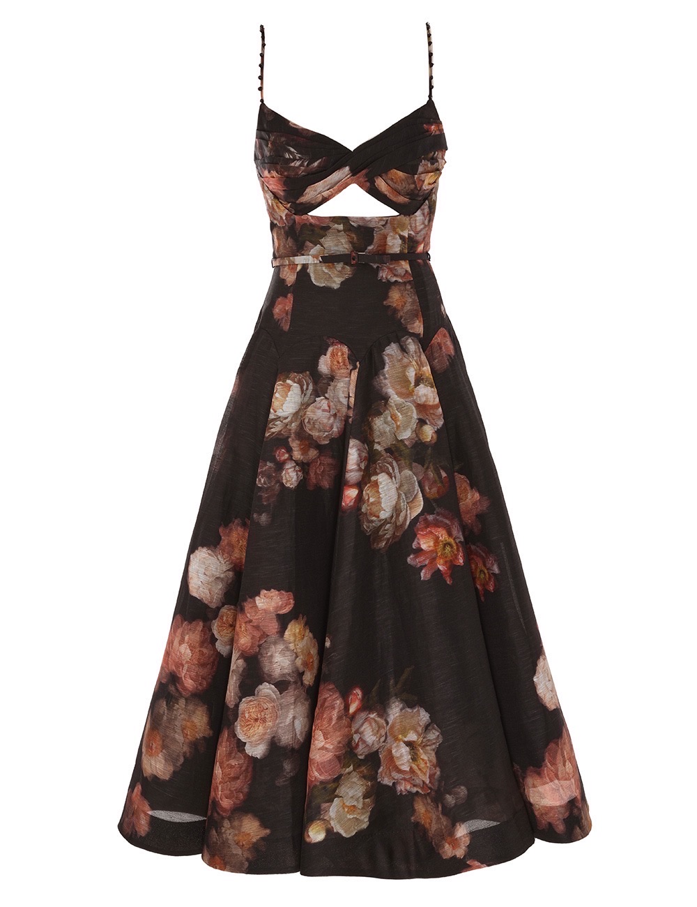 Zimmerman The Hypnotic Twist Midi Dress in Russet Floral from our Fall
