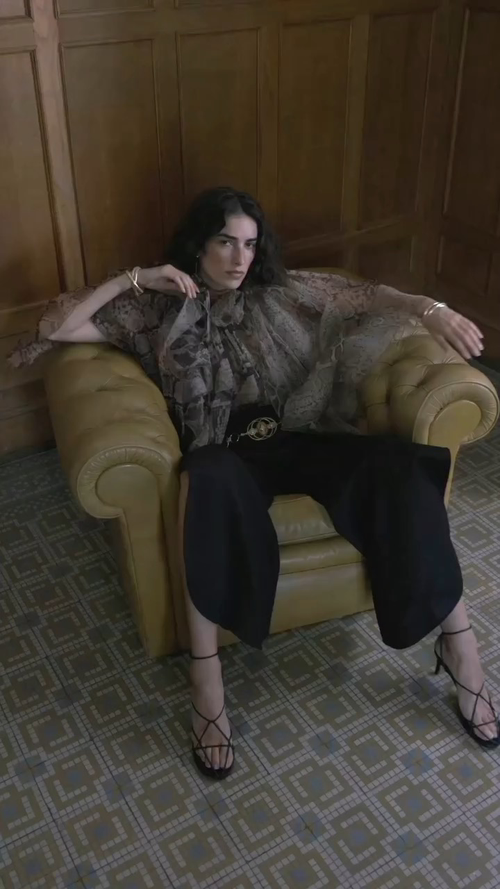 Zimmerman sheer fabric carries the wild pattern