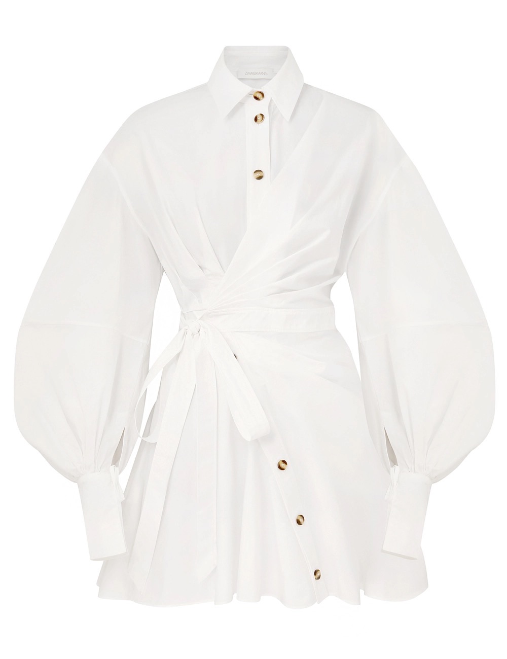 Zimmerman This shirt dress reimagines the classic white shirt through the len...