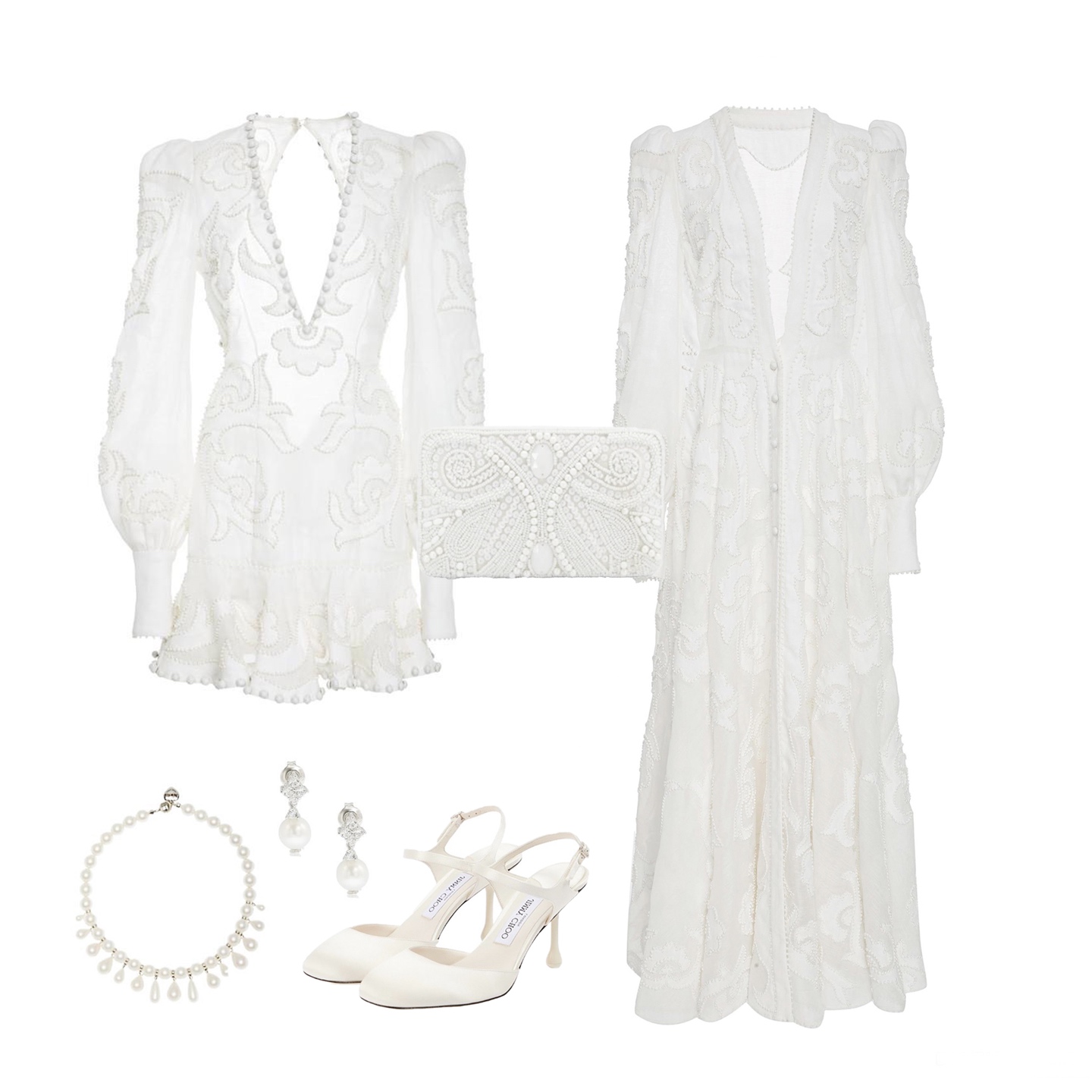 Zimmerman This white tulle ensemble is a perfect blend of