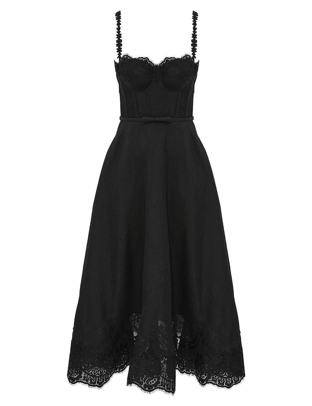 Zimmerman The Hypnotic Lace Trim Gown in Black from our Fall