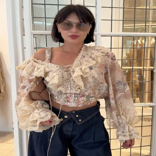 Zimmerman Sheer lace lingers to form the romantic texture of the tropics