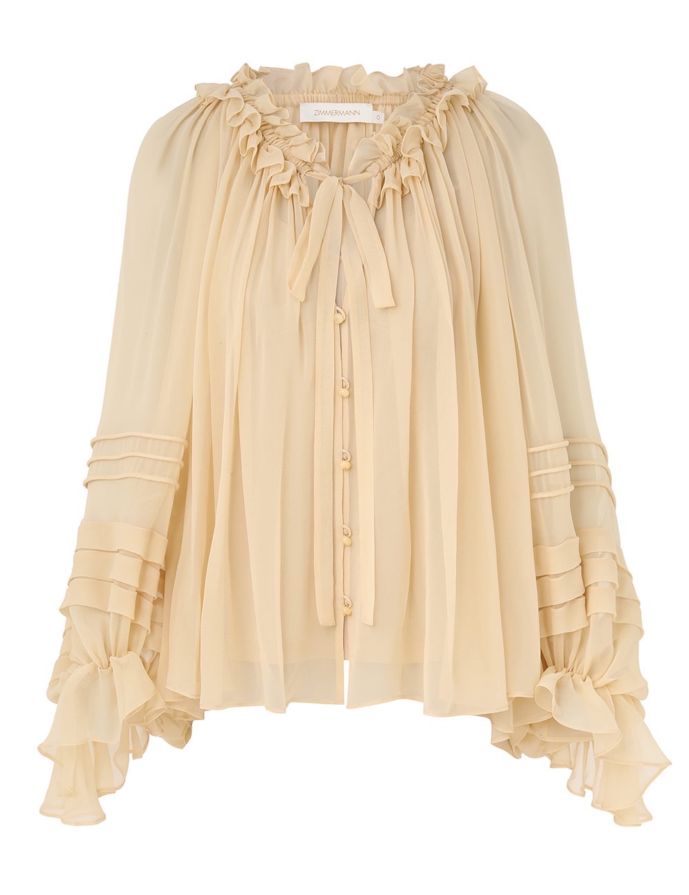 Zimmerman The Rebellion Corded Blouse in Cream from our Cruise