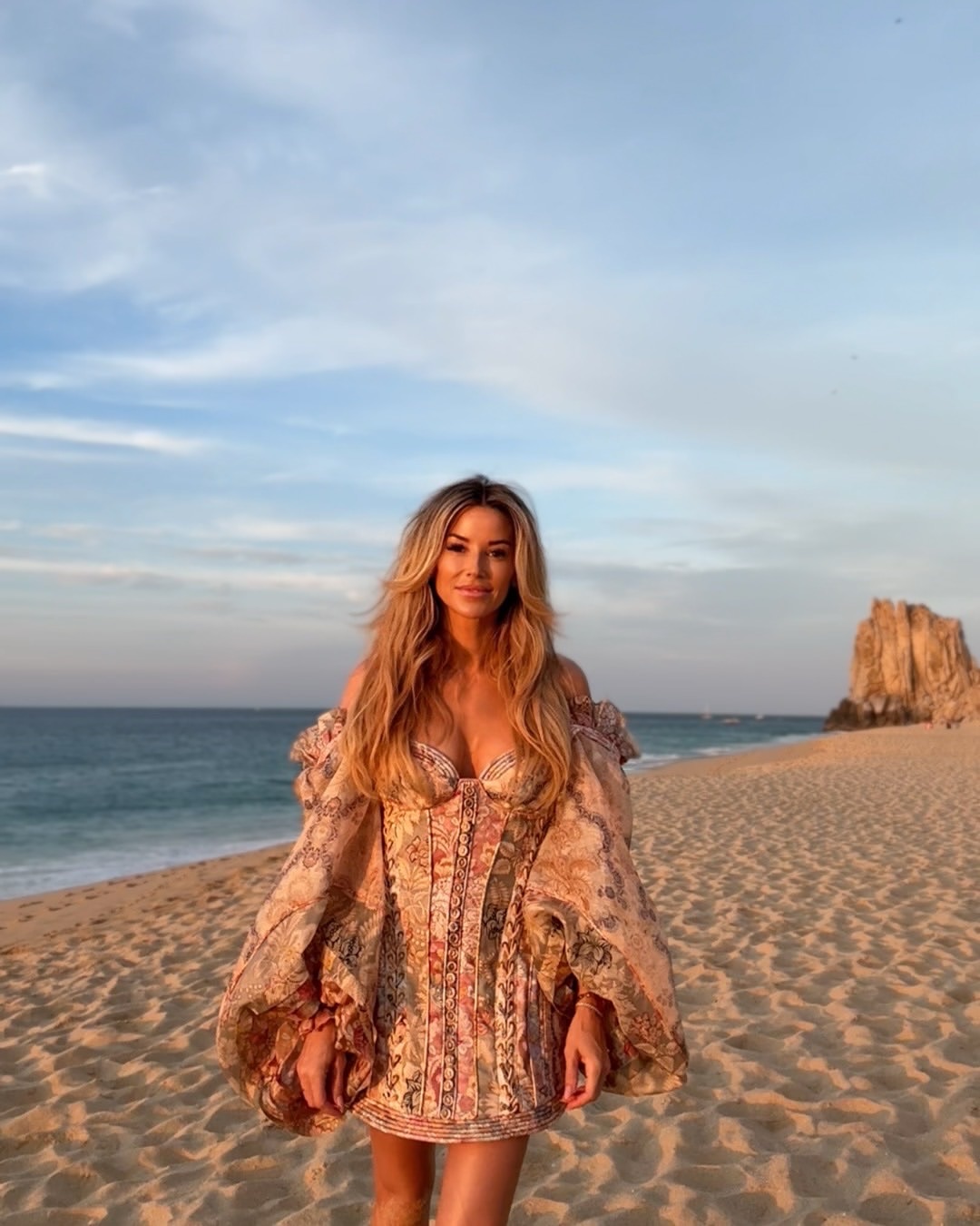 Zimmerman The vintage texture of the dress weaves Pacific sunsets and evening...