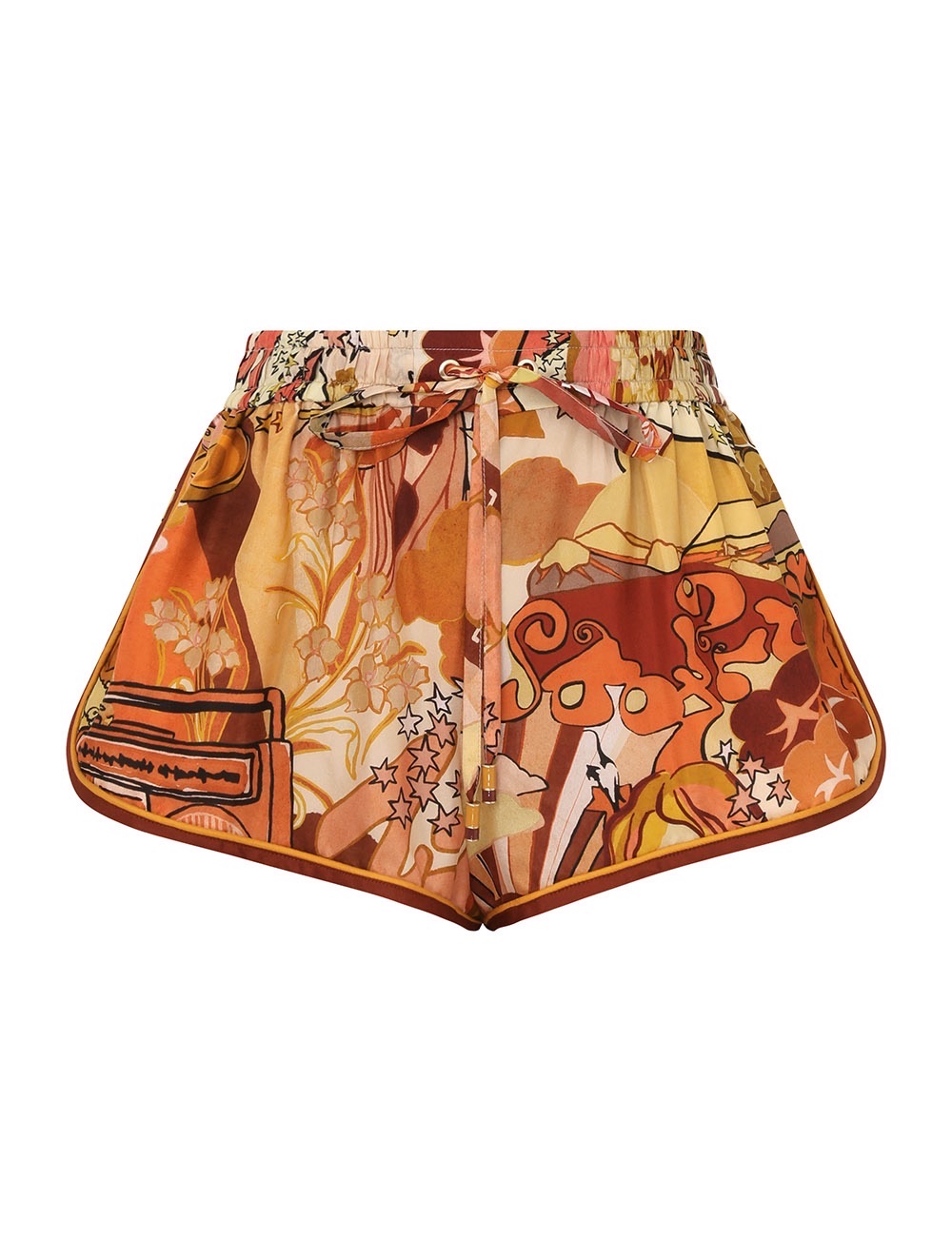 Zimmerman The Stardust Short in Mustard Stardust from our Resort Swim