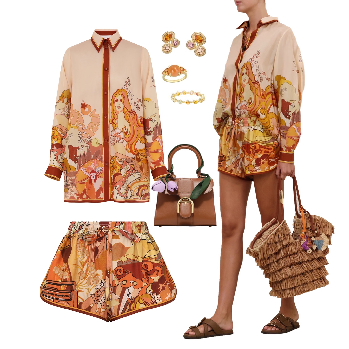 Zimmerman Vintage psychedelic prints meet lightweight fabrics