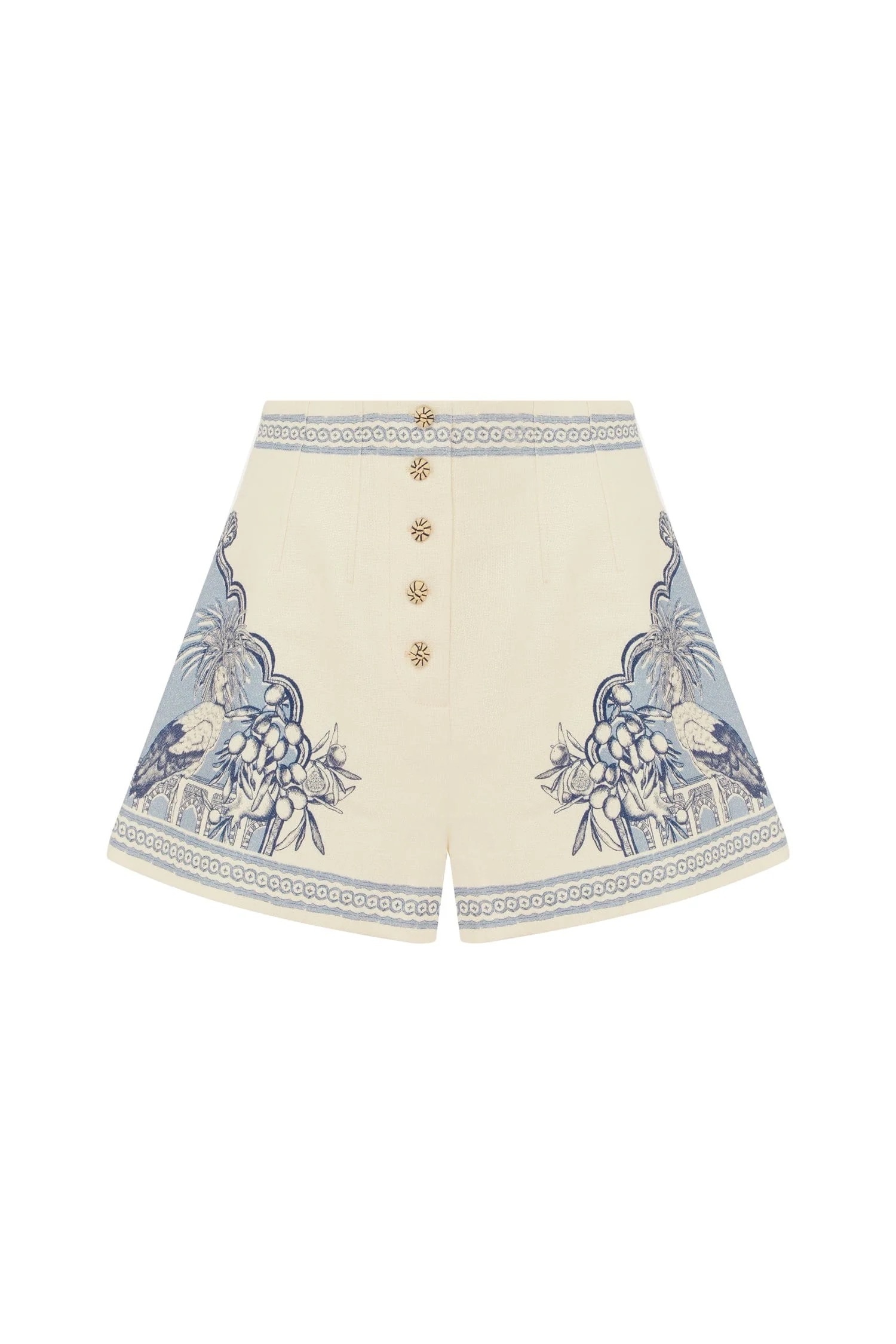 Zimmerman Crafted from an off-white cotton-linen blend