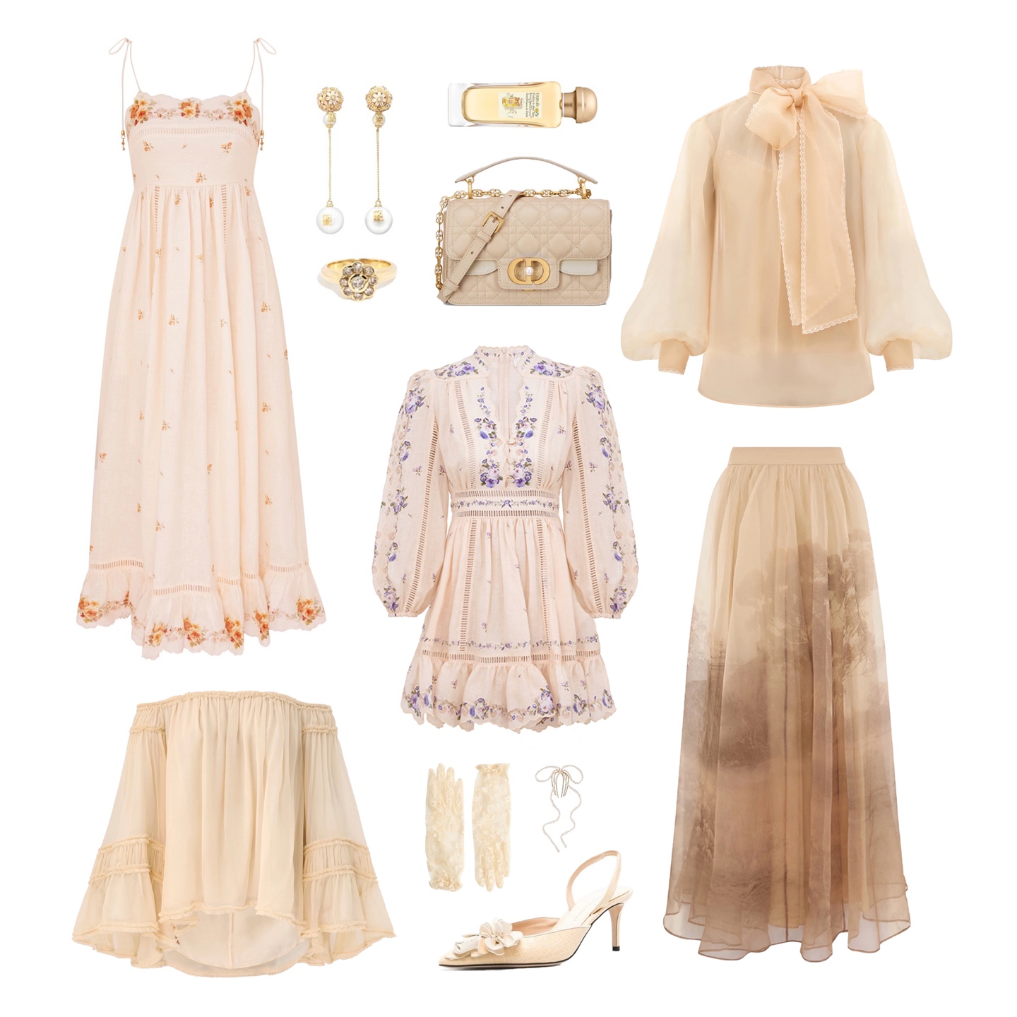 Zimmerman Sew the soft light of spring and the romance of old times into the...