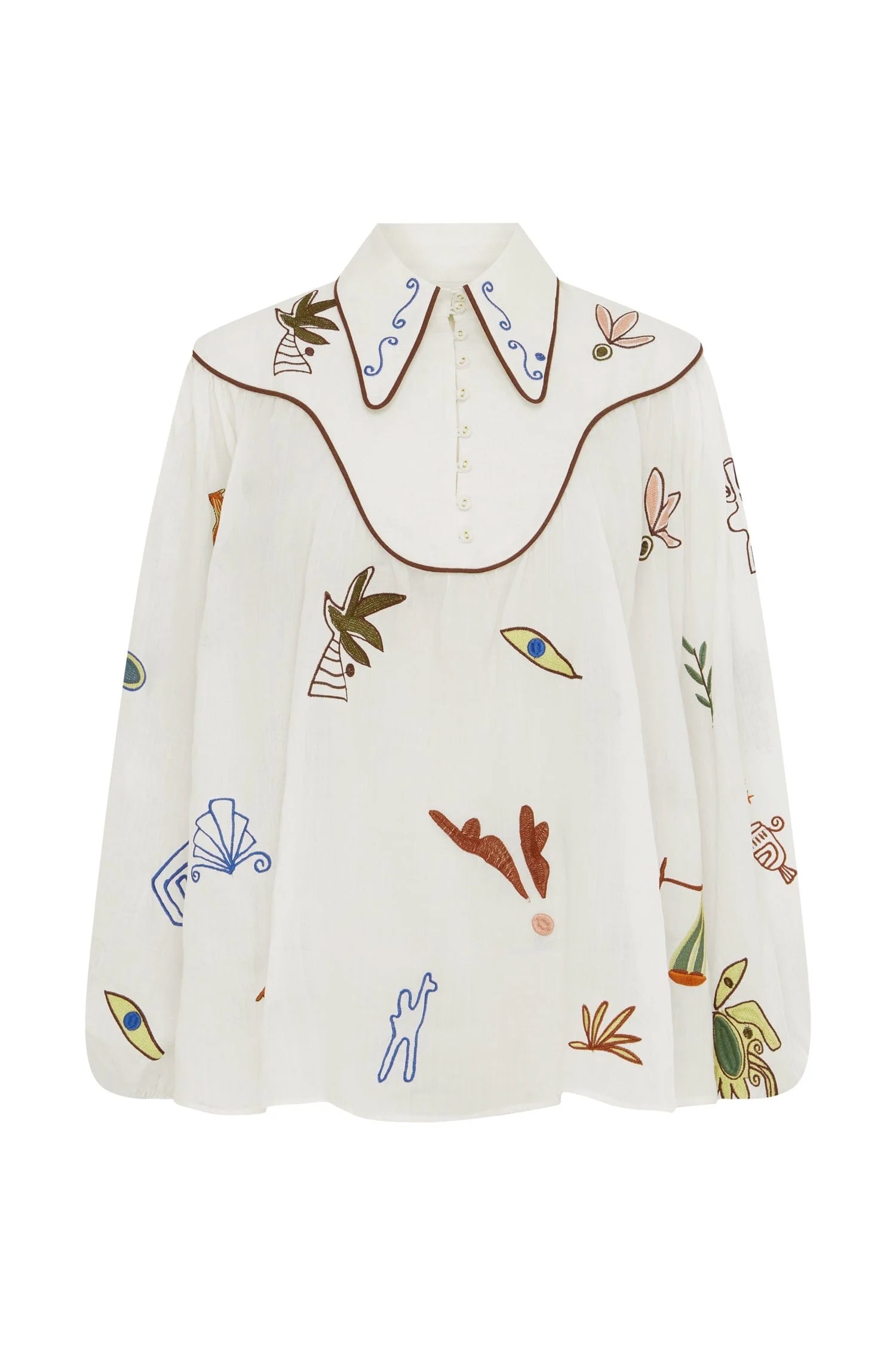 Zimmerman This blouse is a wearable canvas of Mediterranean whimsy
