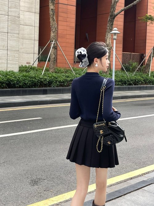 High Waist Pleated A-Line Mini Skirt with Belt - Versatile and Stylish 1 High Waist Pleated A-Line Mini Skirt with Belt - Versatile and Stylish