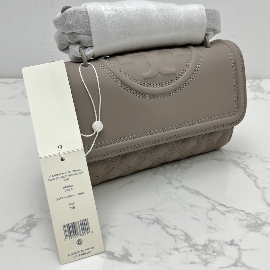 Tory Burch 小号新版82562 TB菱格哑光磨砂皮大号27/20/8、小号21/15/6