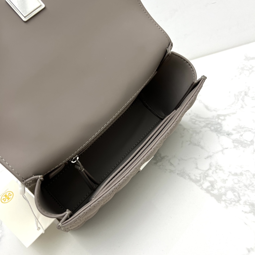 Tory Burch 小号新版82562 TB菱格哑光磨砂皮大号27/20/8、小号21/15/6