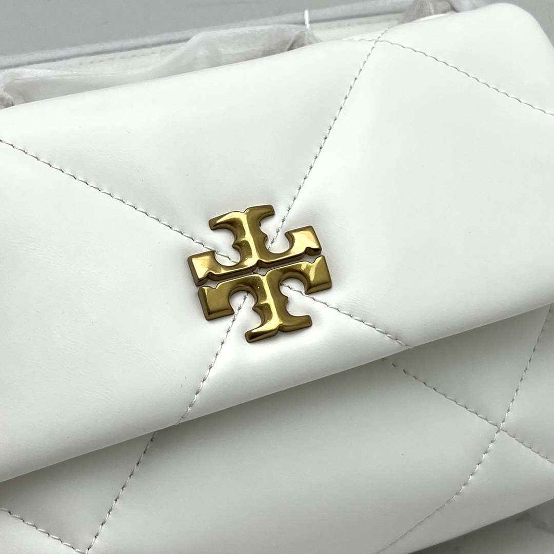 Tory Burch 新款 TB 大号 154704 小号 154706 最新款牛皮 云朵包 链条肩带背包 多功能使用 女士挎包 头层牛皮 可 单肩 可斜挎 超 黑色 白色