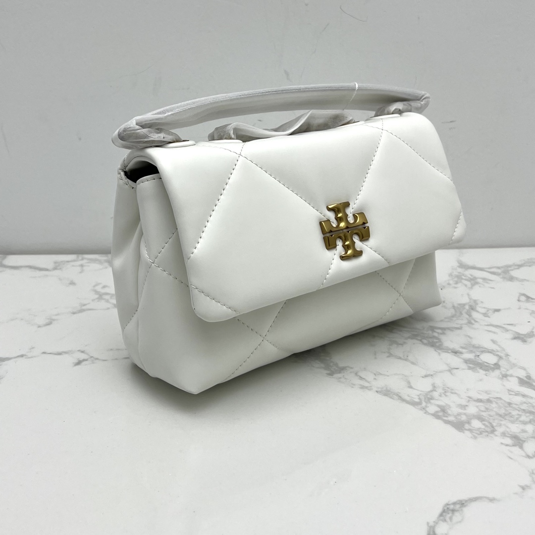 Tory Burch ～新款 TB 大号 154704 小号 154706 最新款牛皮 云朵包 链条肩带背包 多功能使用 女士挎包 头层牛皮 可 单肩 可斜挎 超 黑色 白色