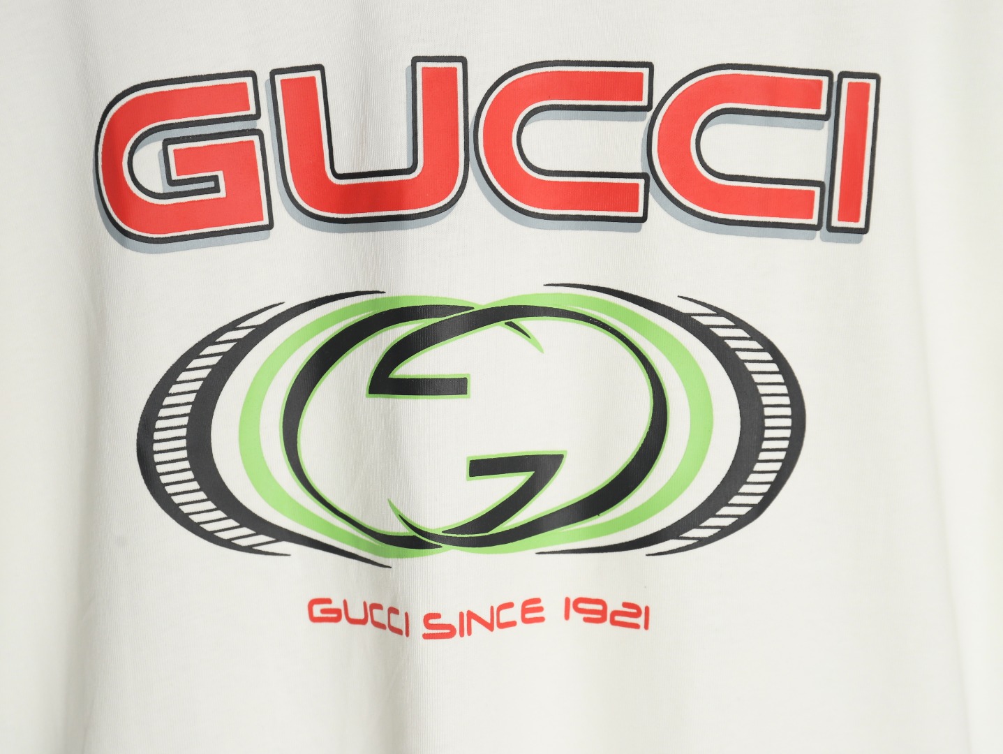 Gucci 古驰 多元素图案短袖T恤 280g短袖 高端印花工艺定制