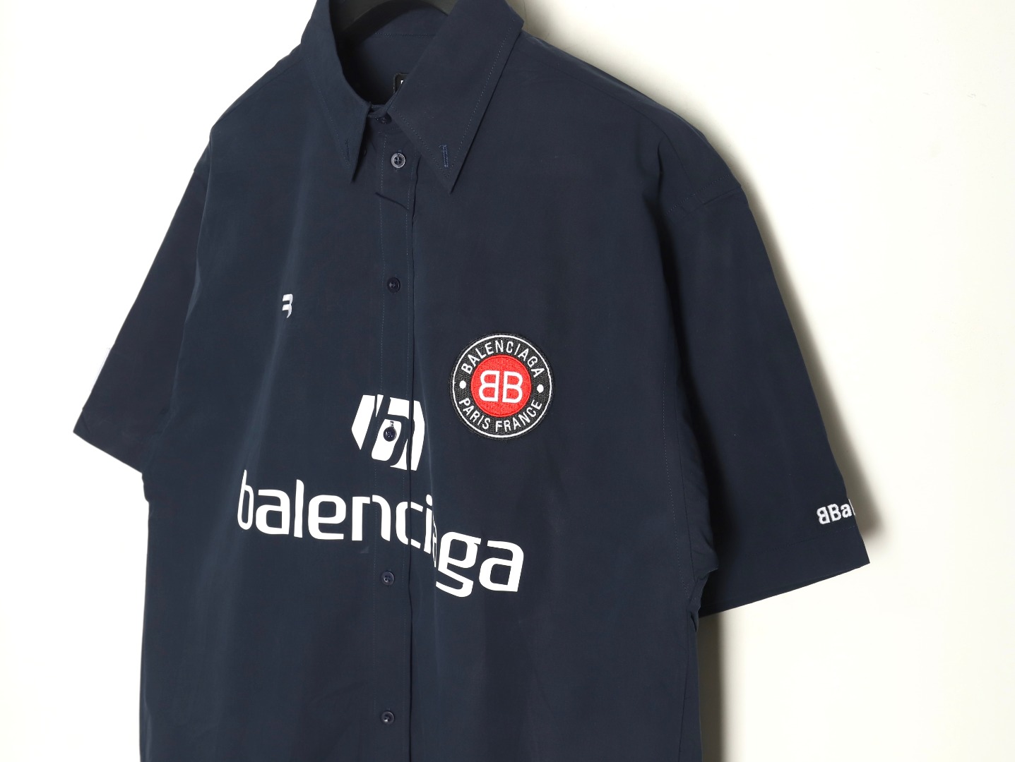 Balenciaga 巴黎世家联名足球7号衬衫短衬 印花加刺绣工艺soccerblokecore 球衣