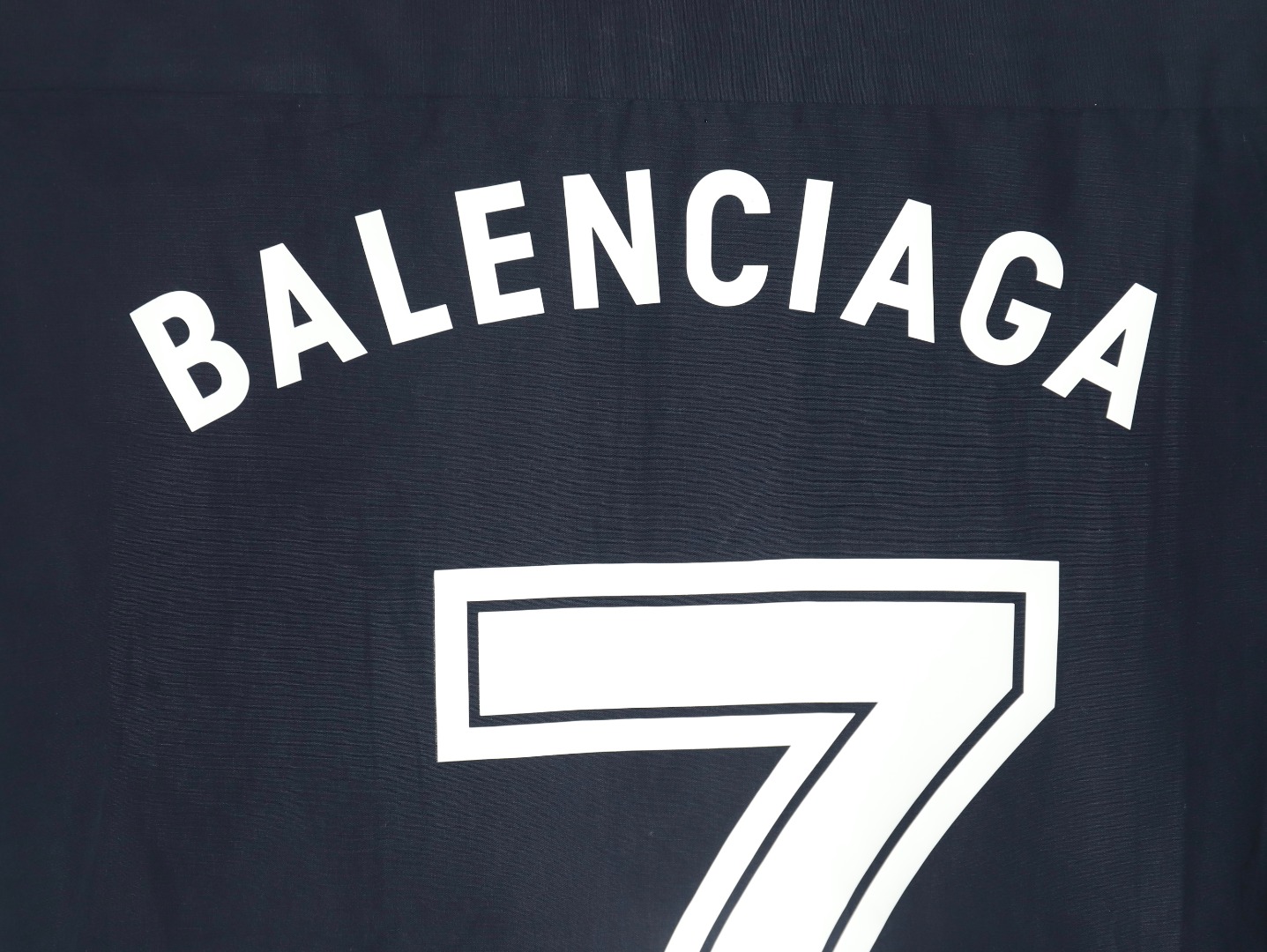 Balenciaga 巴黎世家联名足球7号衬衫短衬 印花加刺绣工艺soccerblokecore 球衣