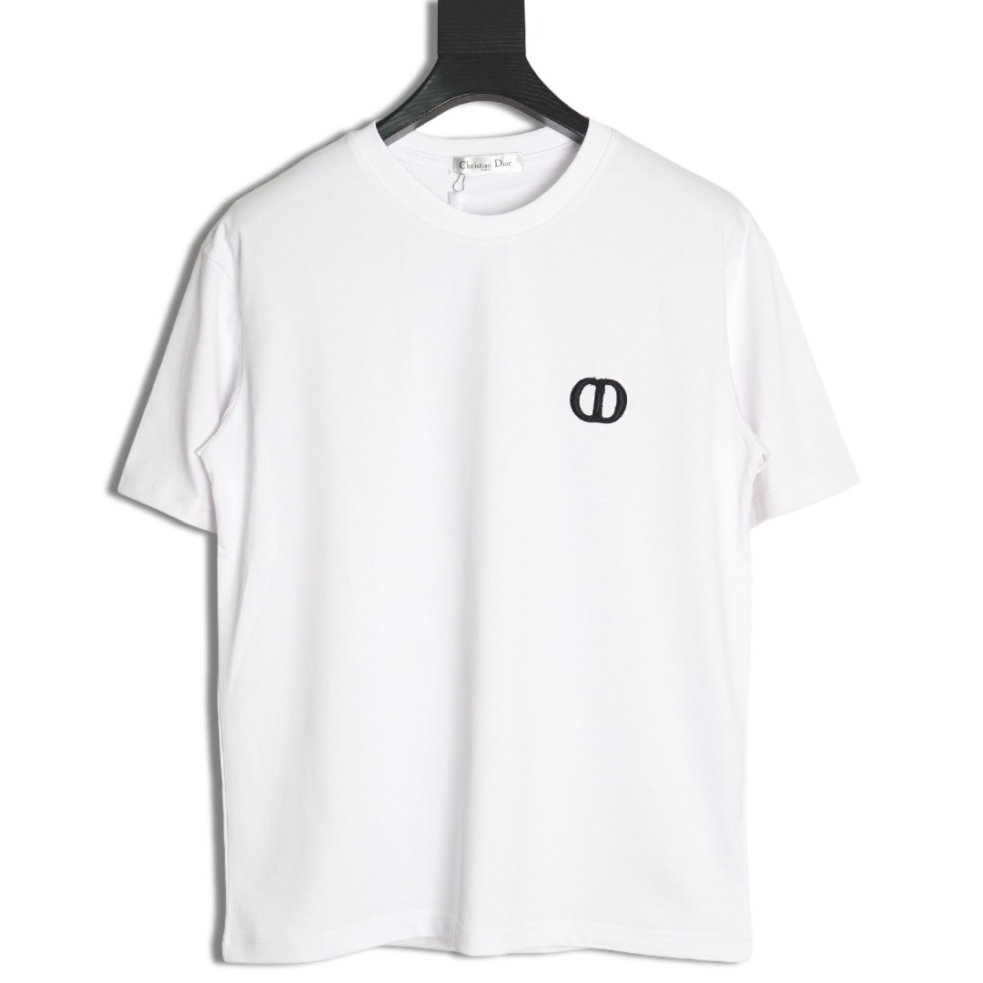DIOR迪奥 胸前Logo 刺绣字母短袖T恤