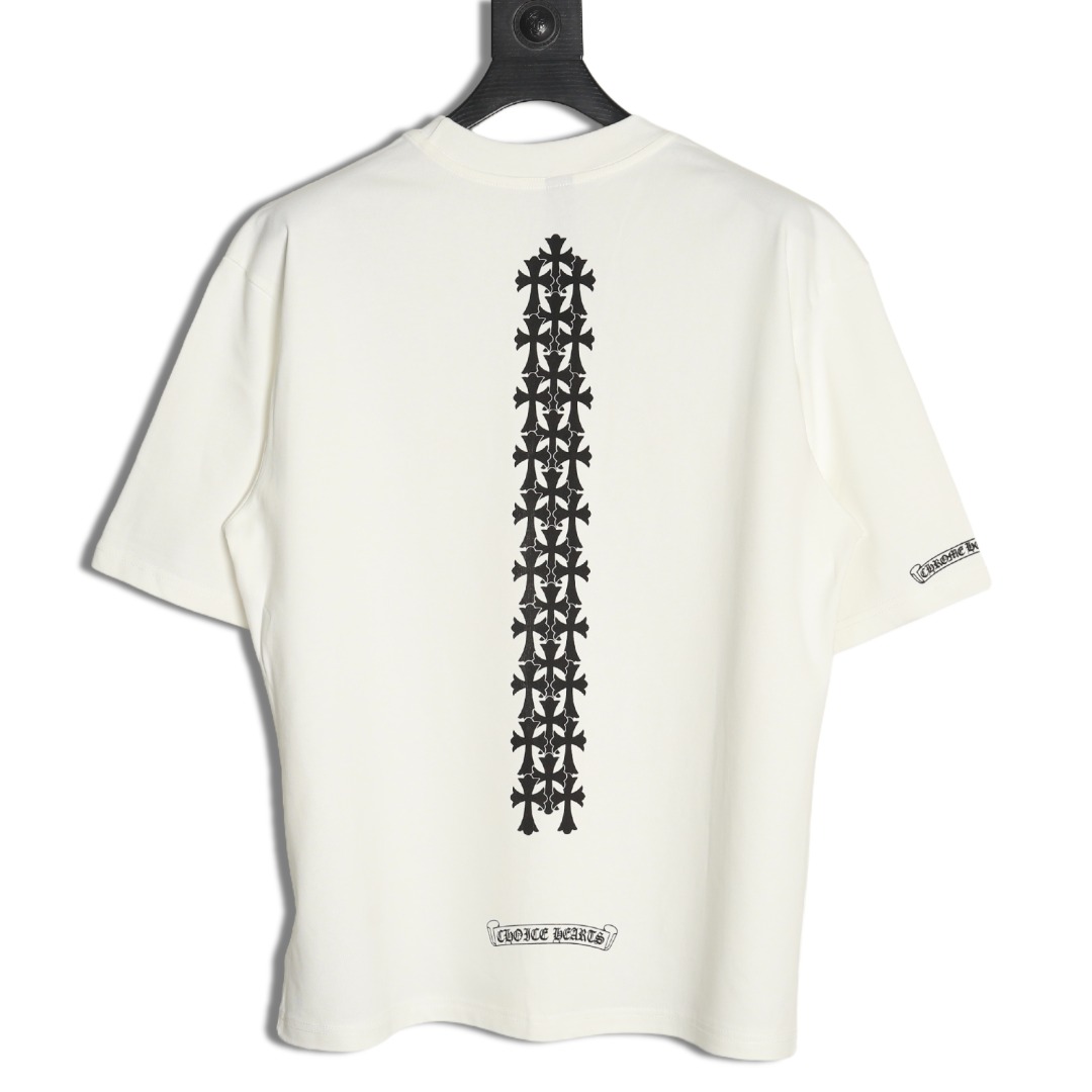 Chrome Hearts CH克罗心 梵文十字架重工发泡印花T恤
