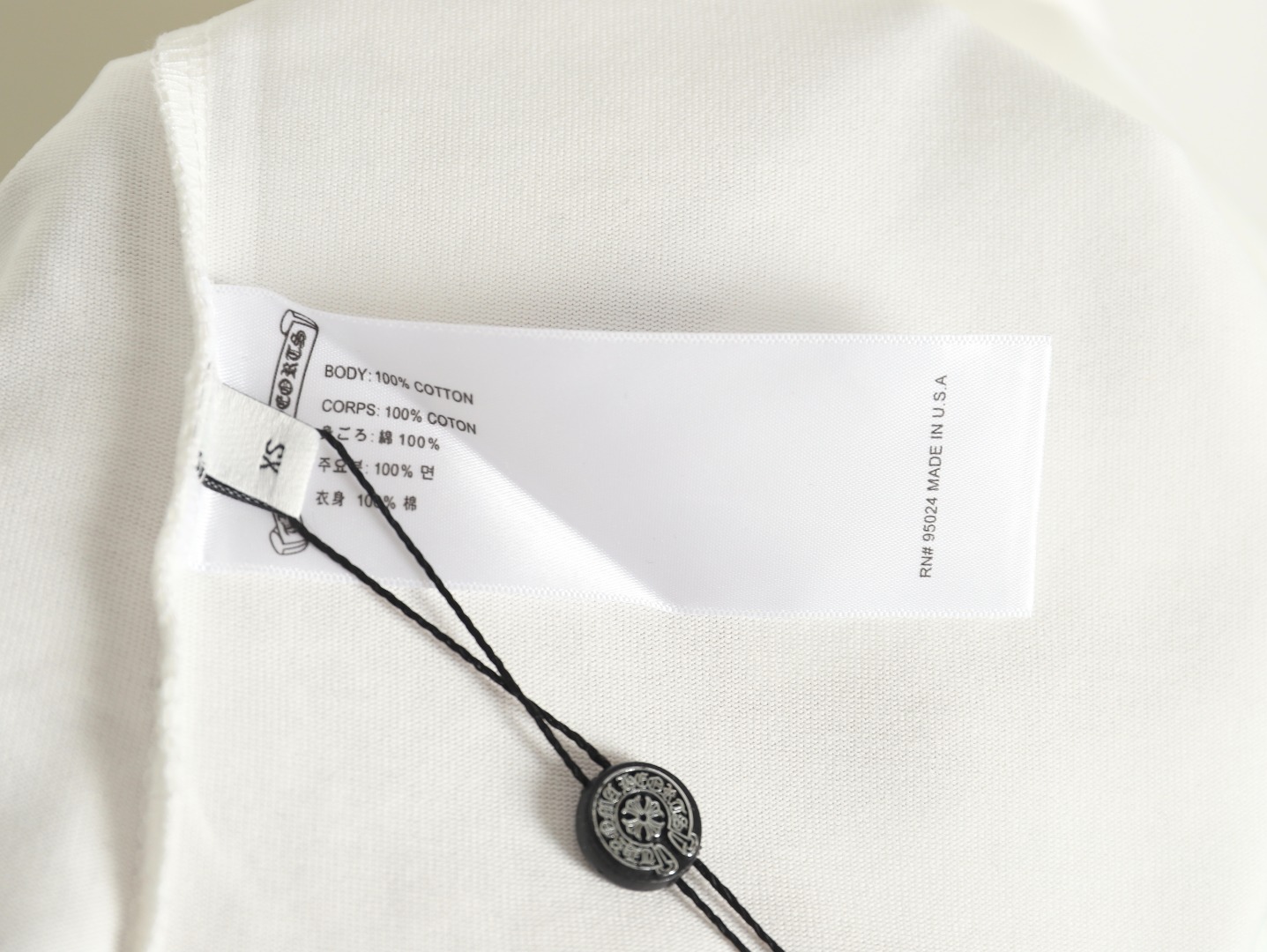 Chrome Hearts CH克罗心 梵文十字架重工刺绣T恤