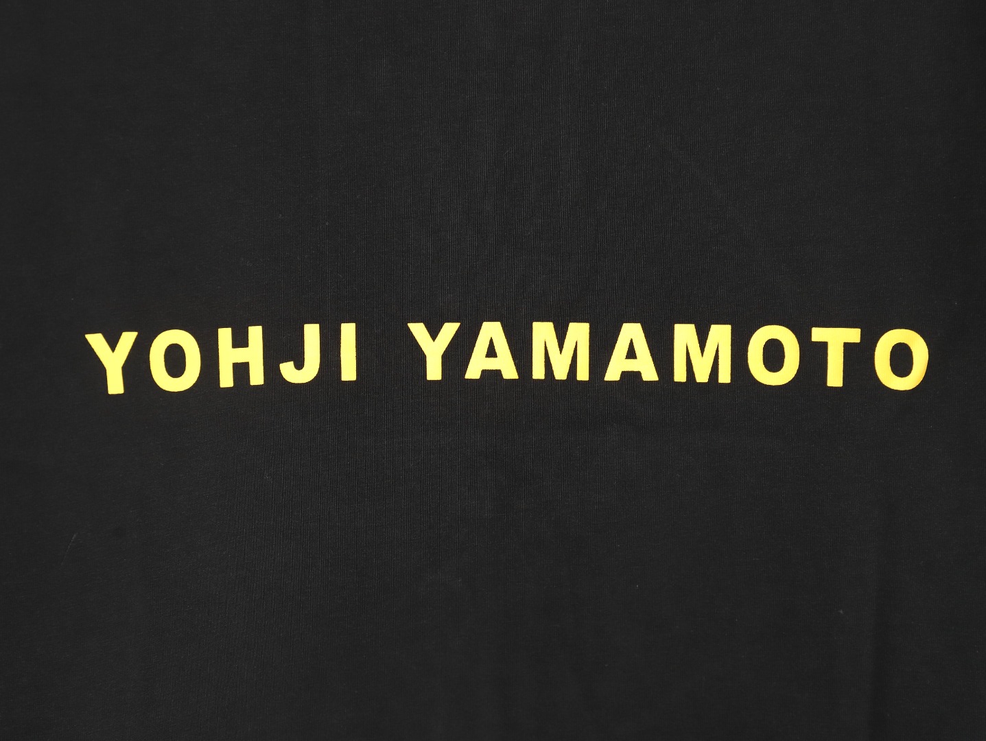Y-3 山本耀司 荧光黄 重影字母短袖T恤