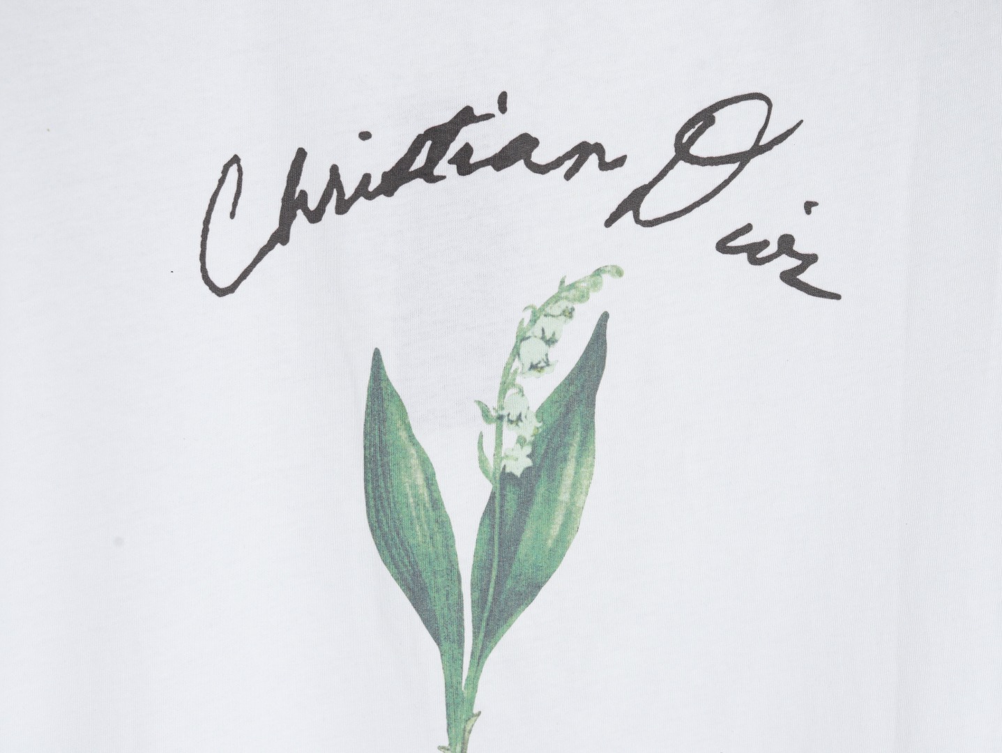 DIOR 迪奥CD 植物花朵图案短袖T恤