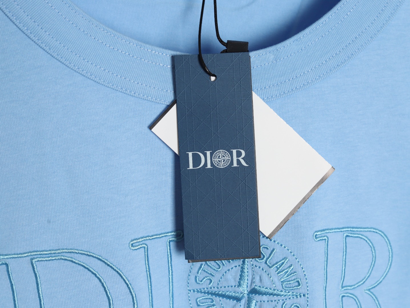 Dior x STONE ISLAND 迪奥CD石头岛 联名款刺绣字母罗盘短袖T恤