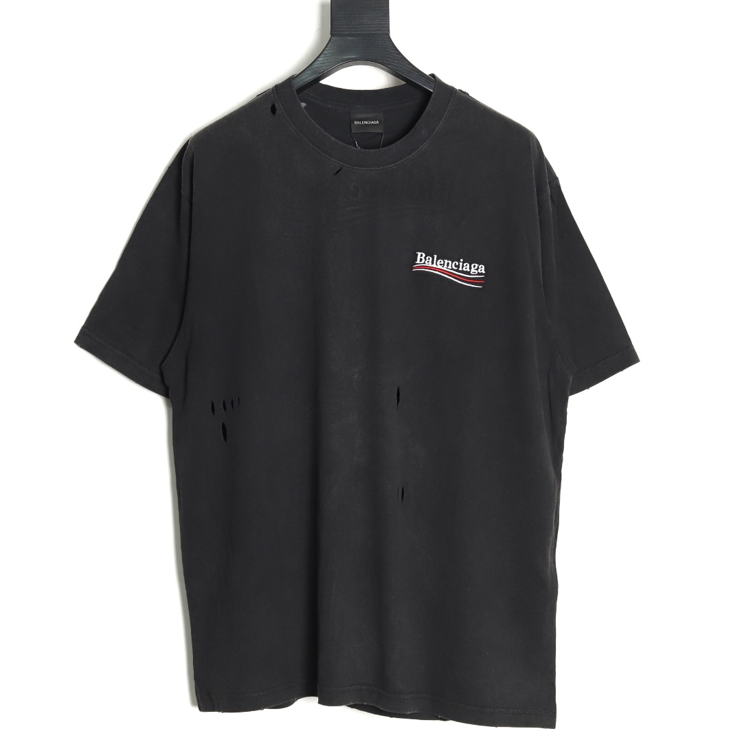BALENCIAGA 巴黎世家 经典可乐做旧短袖 经典可乐短袖