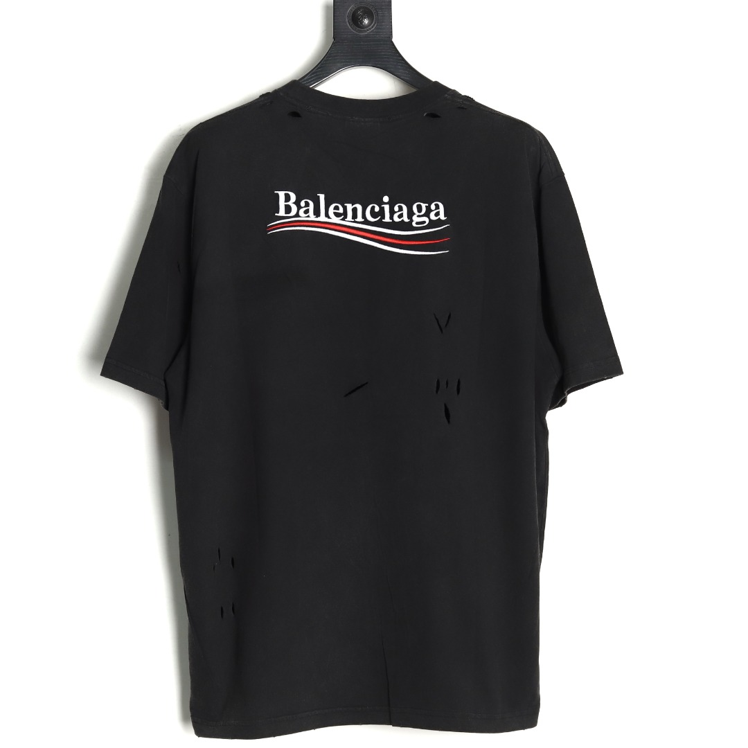 BALENCIAGA 巴黎世家 经典可乐做旧短袖 经典可乐短袖